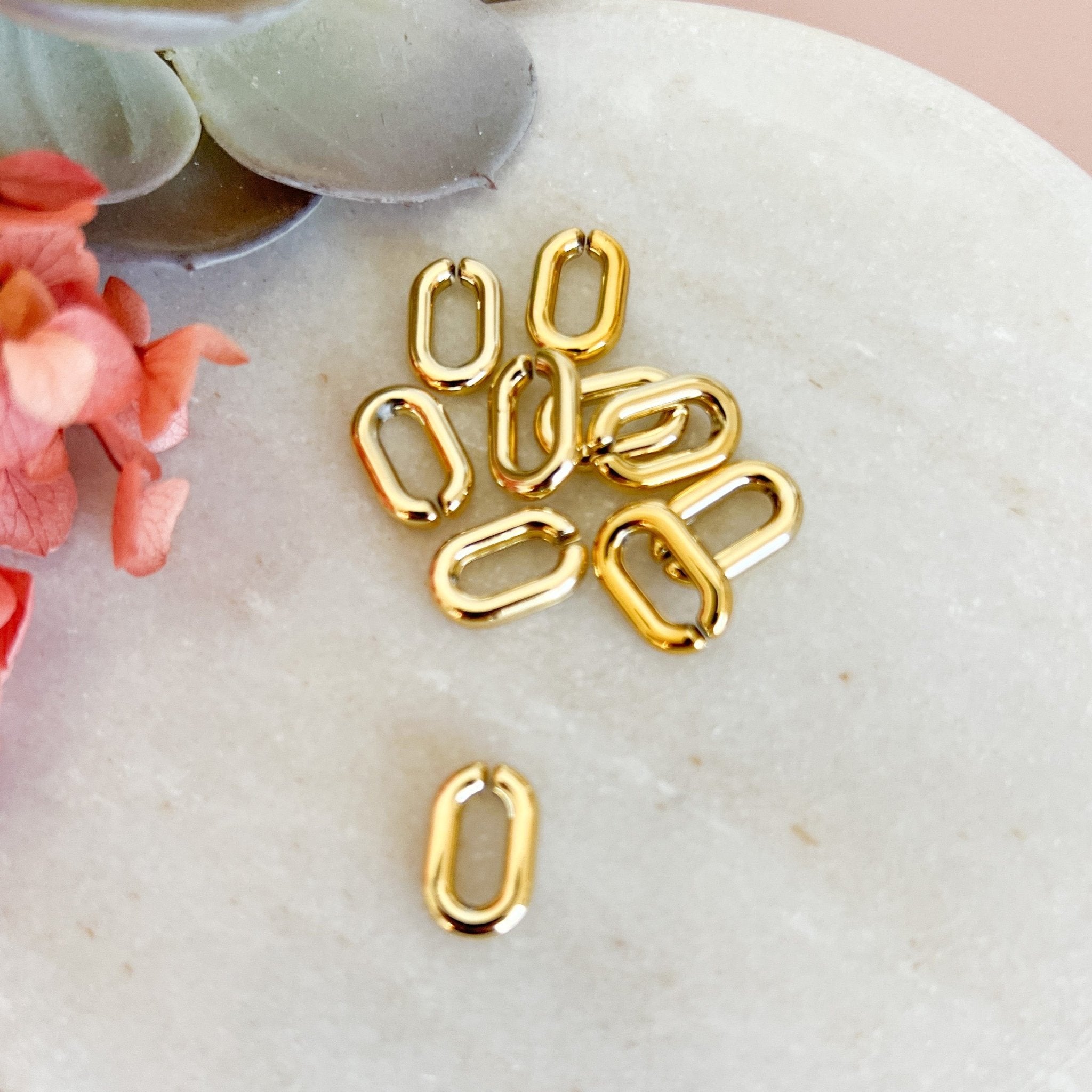 Acrylic Link Connectors (20pc) - Kit & Co.Jewelry Findings