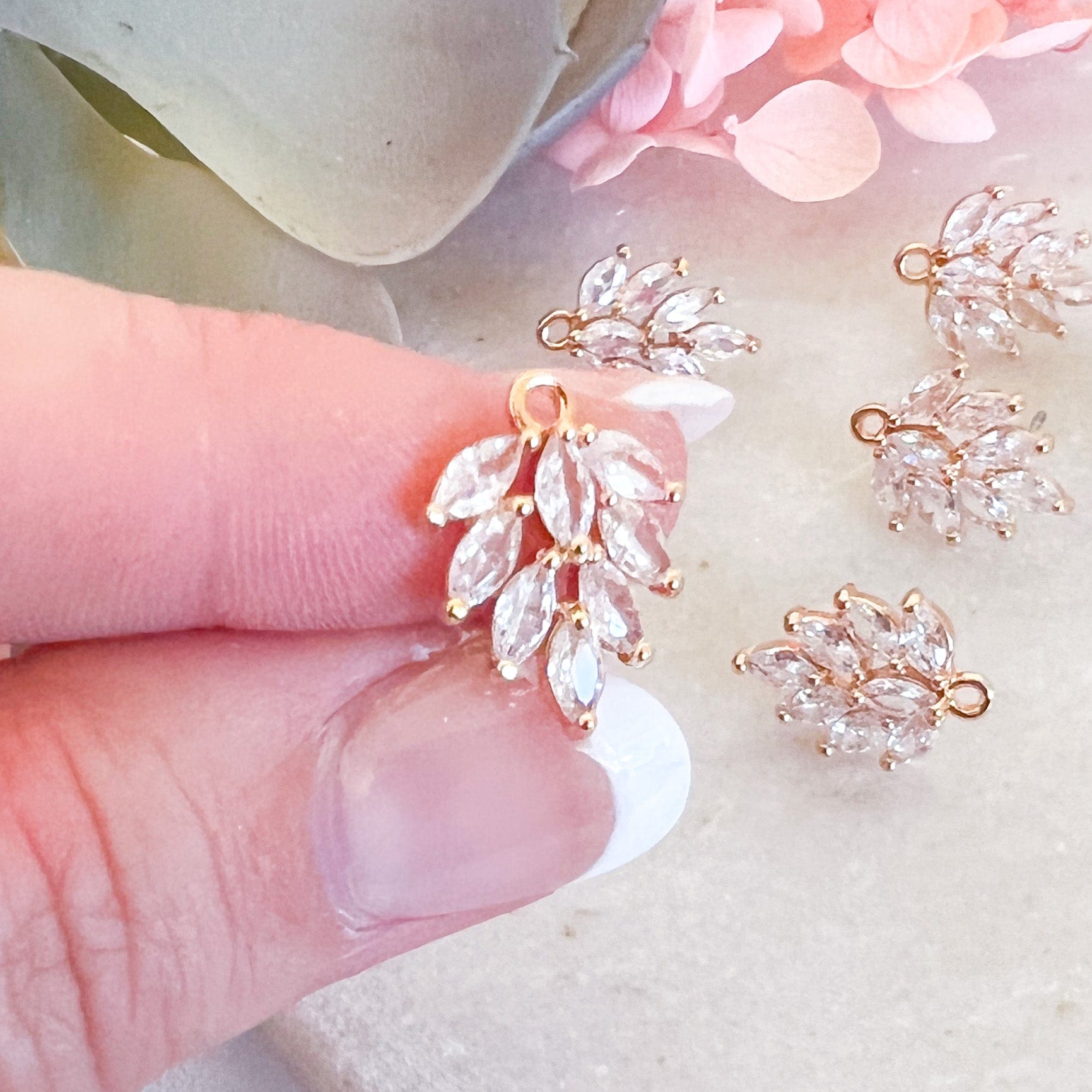 kitandco.com.au Tools CZ Vintage Earring Post - 4pcs