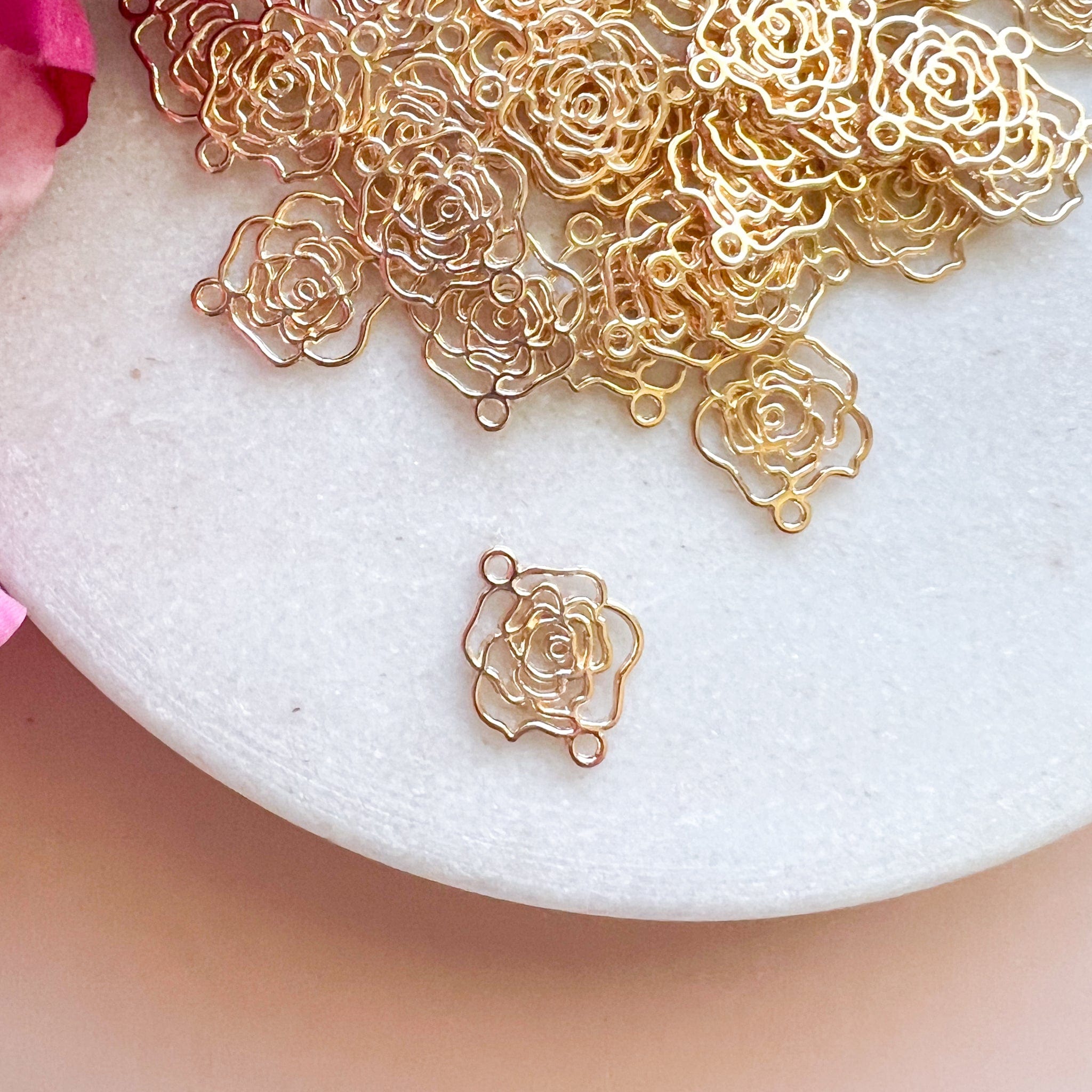 kitandco.com.au Tools "Filagree Rose" Connector - 40 pcs