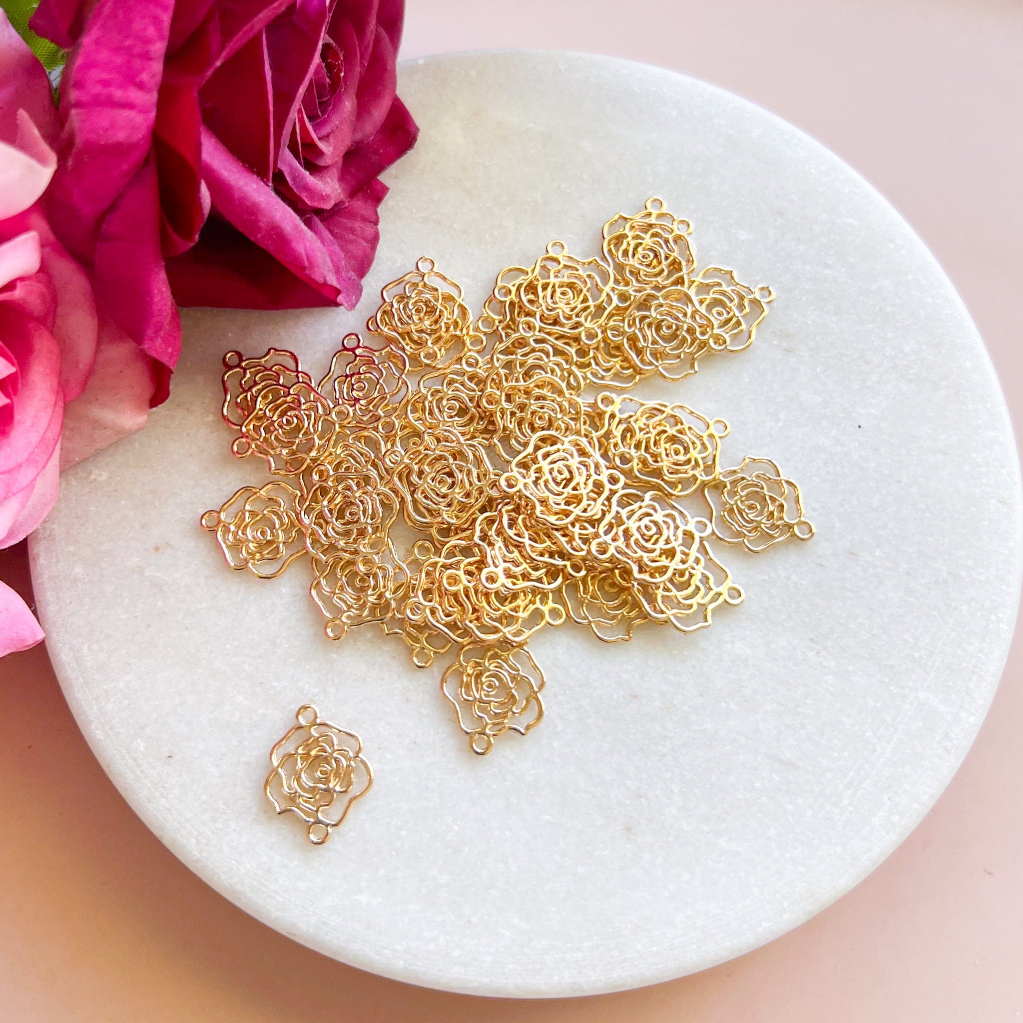 kitandco.com.au Tools "Filagree Rose" Connector - 40 pcs