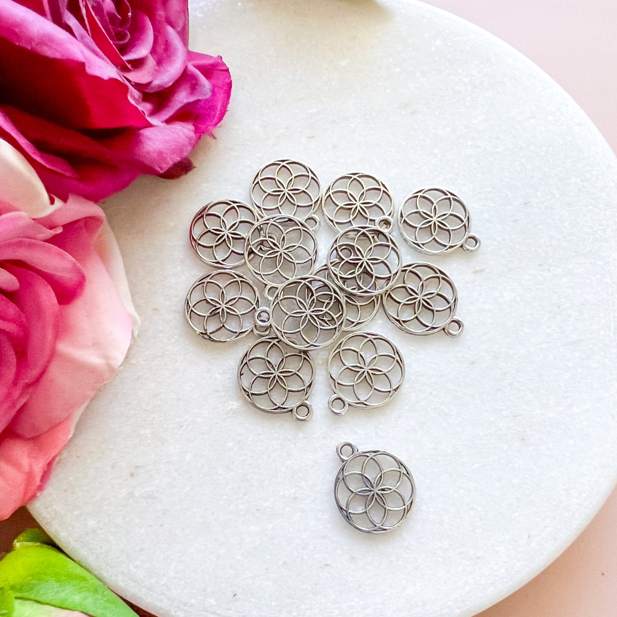 kitandco.com.au Tools Mandala Charm (20pcs) Silver