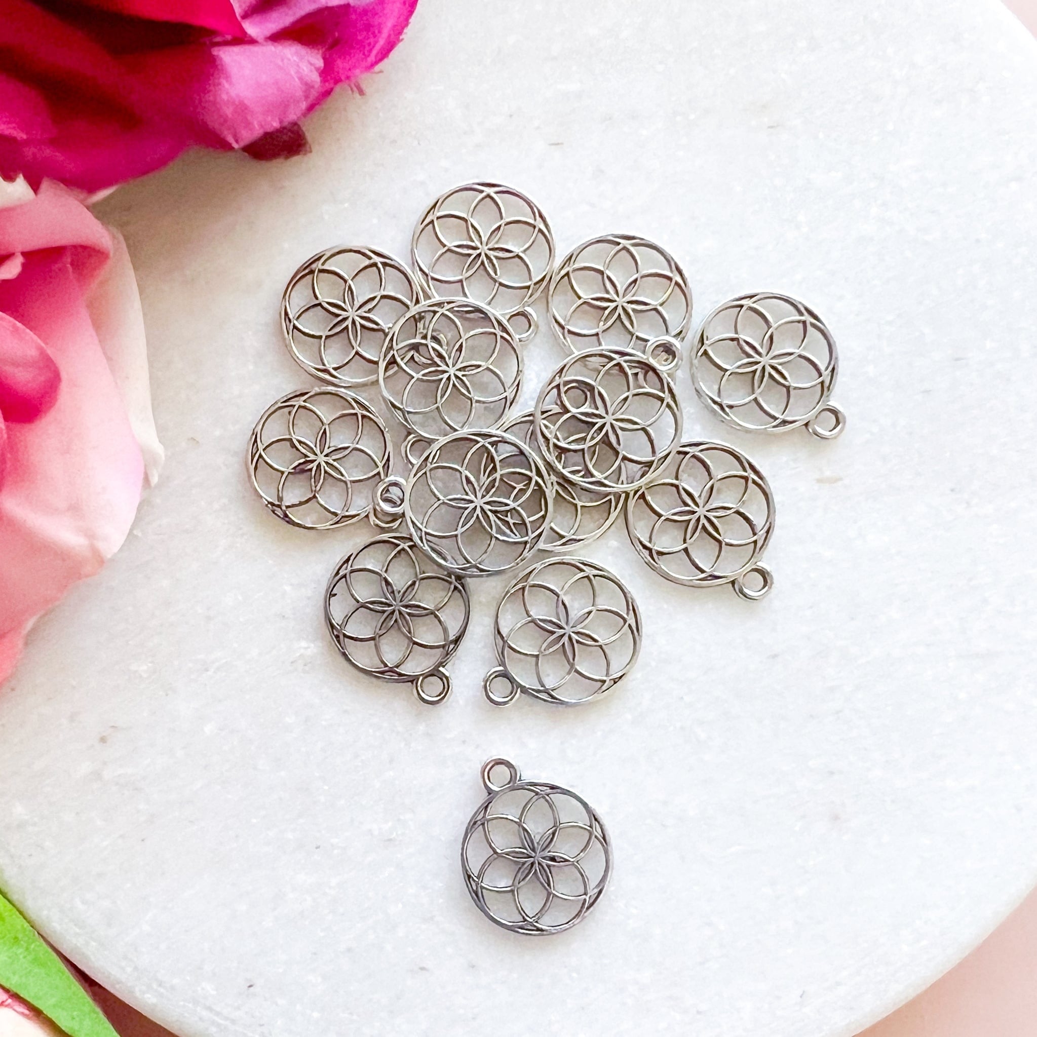 kitandco.com.au Tools Mandala Charm (20pcs) Silver