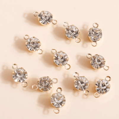 "Rhinestone" Connector - 20 pcs Gold - Kit & Co.Jewelry Findings