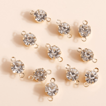 kitandco.com.au Tools "Rhinestone" Connector - 20 pcs Gold