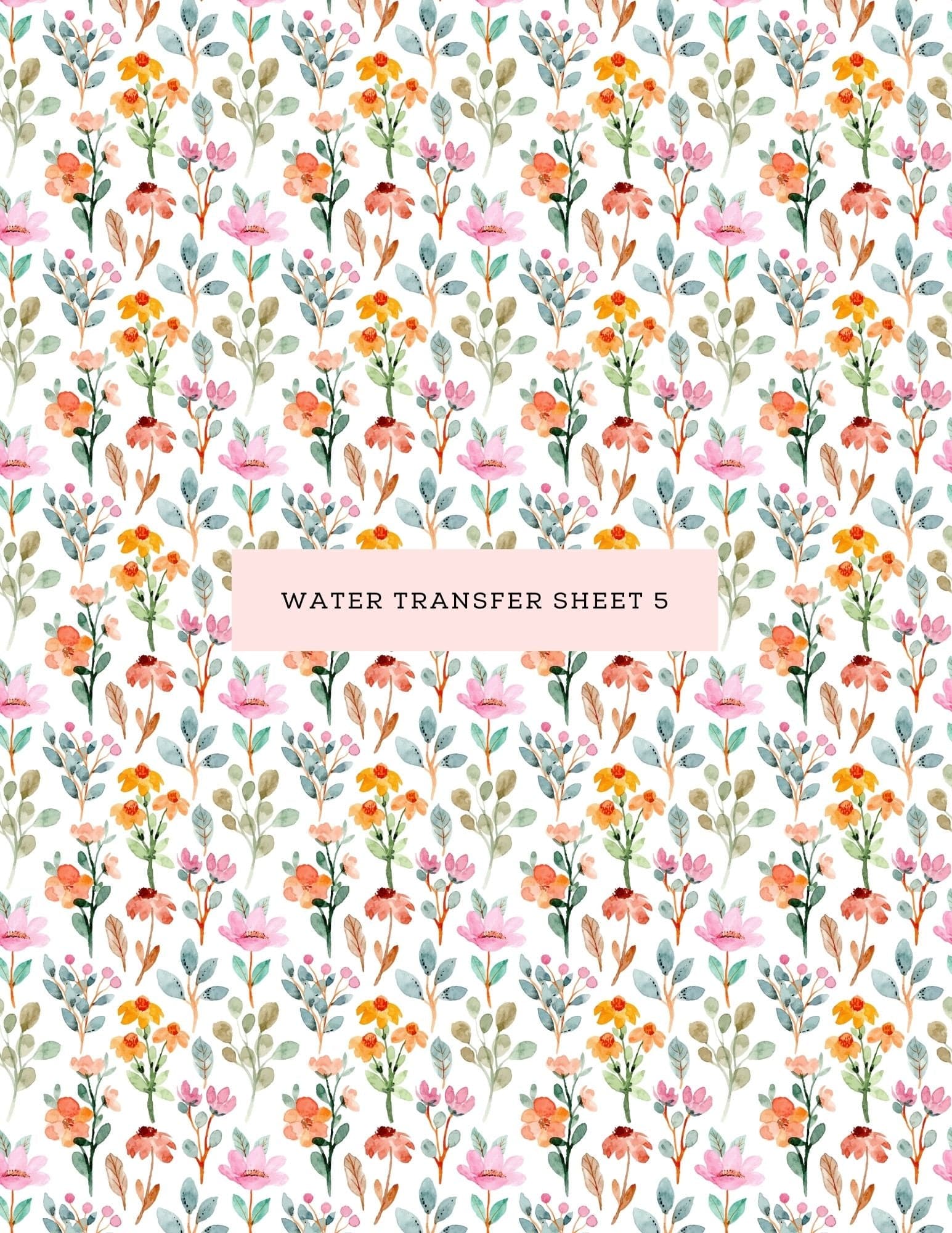 kitandco.com.au Water Transfer Water Transfer Sheet 05