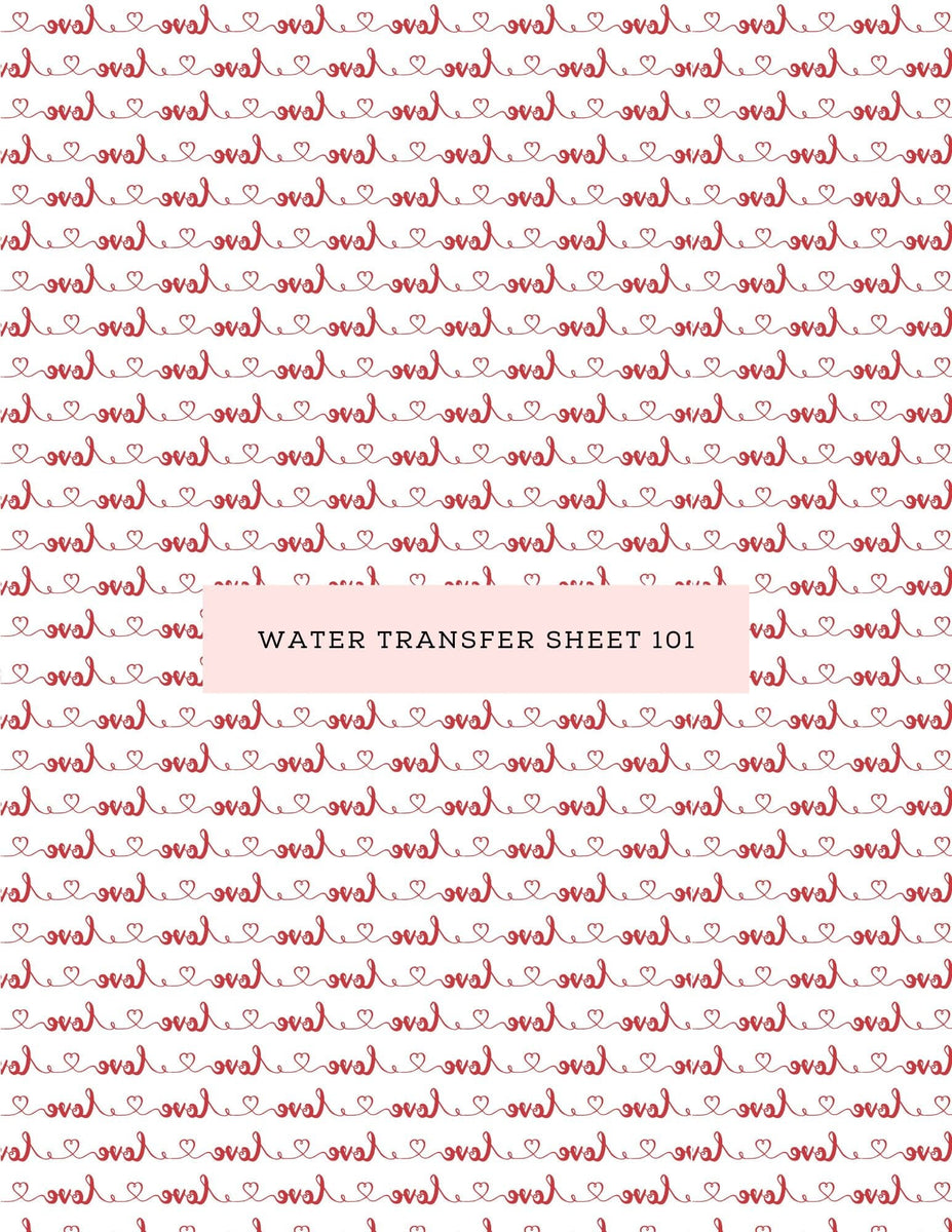 Water Transfer Sheet 101 DISCONTINUED – Kit &amp; Co.