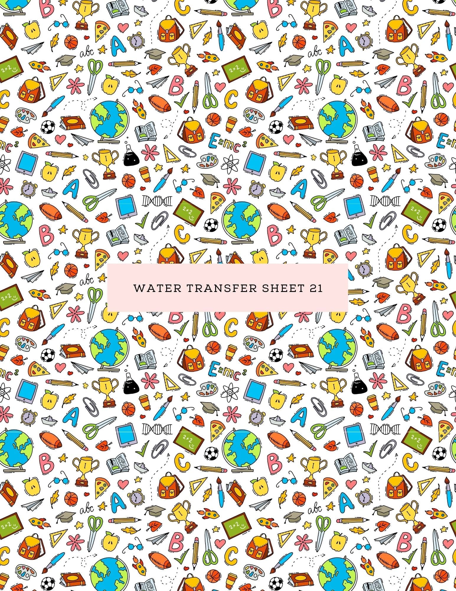 kitandco.com.au Water Transfer Water Transfer Sheet 21