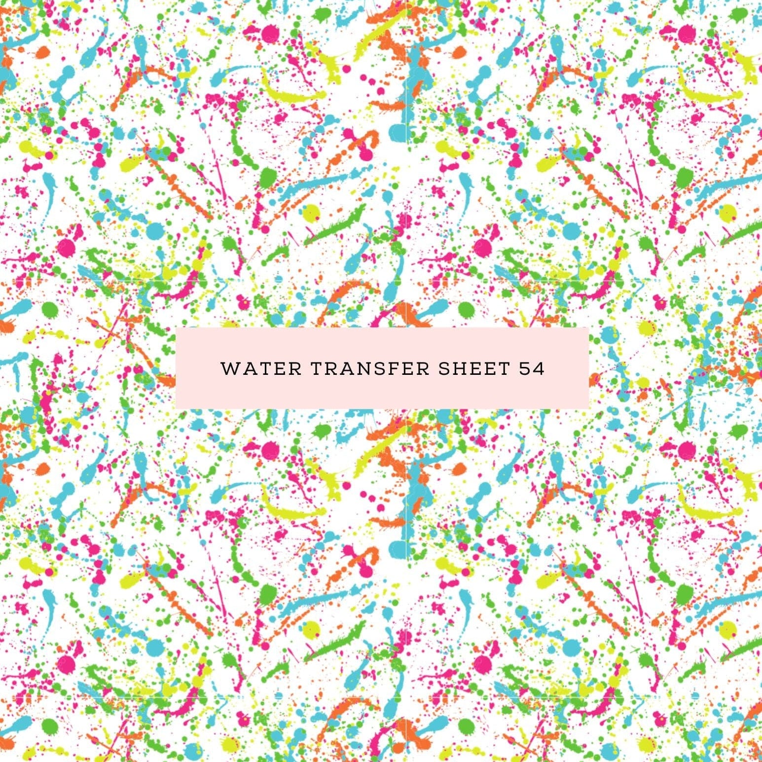 kitandco.com.au Water Transfer Water Transfer Sheet 54