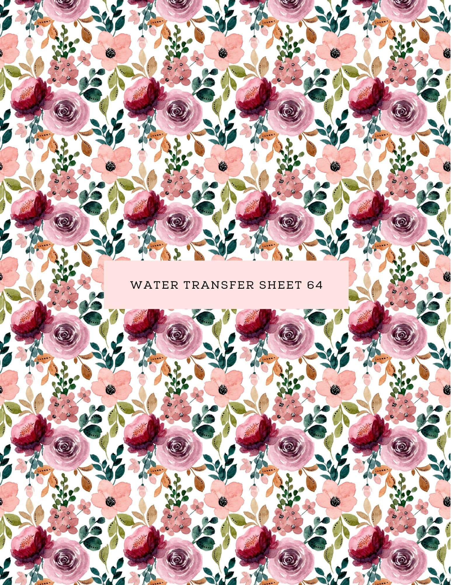 kitandco.com.au Water Transfer Water Transfer Sheet 64