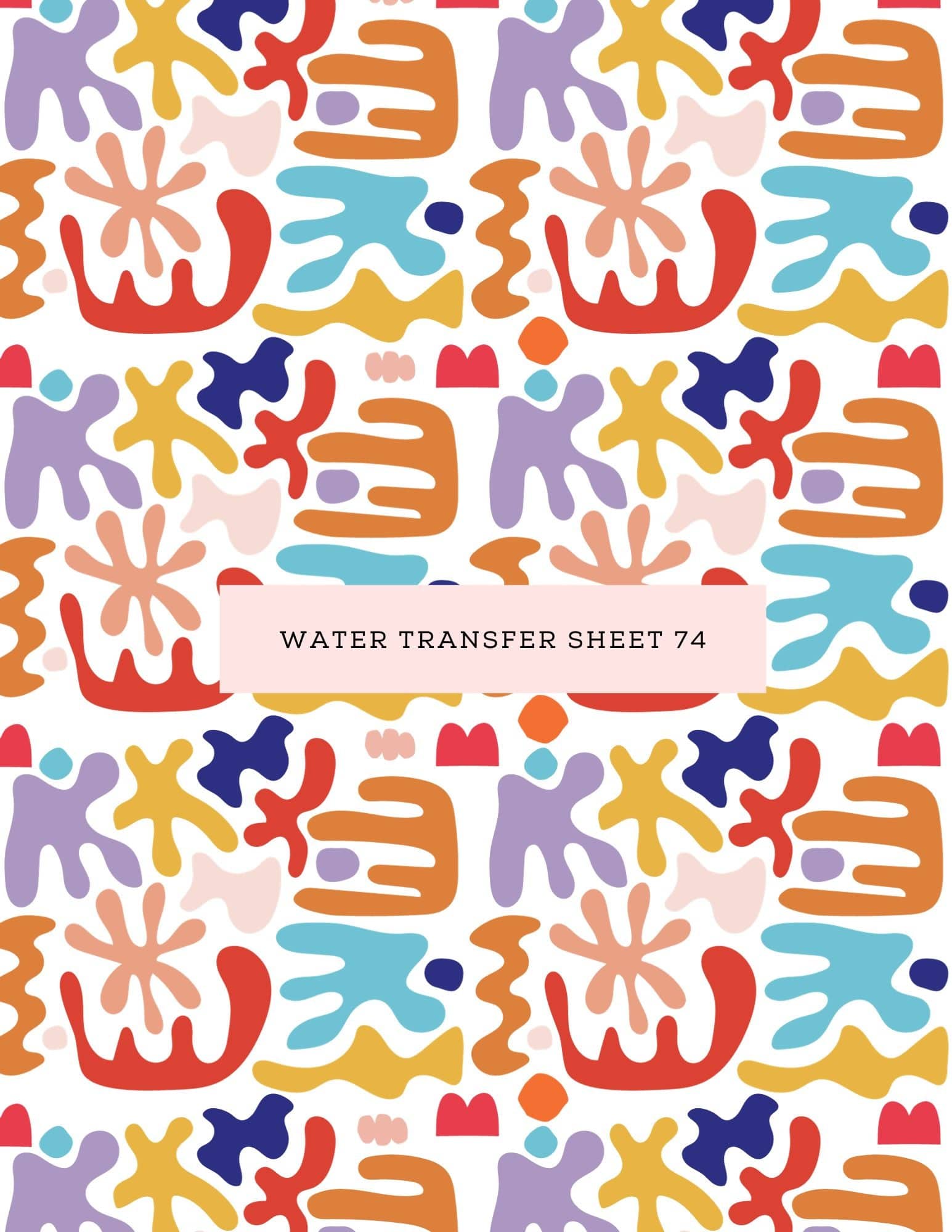 kitandco.com.au Water Transfer Water Transfer Sheet 74