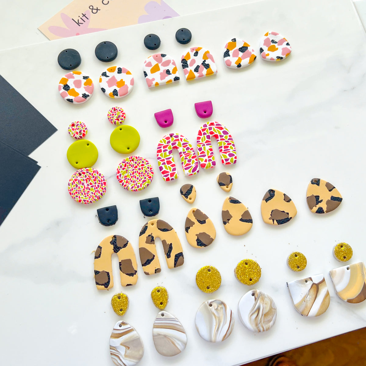 Polymer Clay Earrings Beginners Kit 2026 - Kit & Co.Pastels