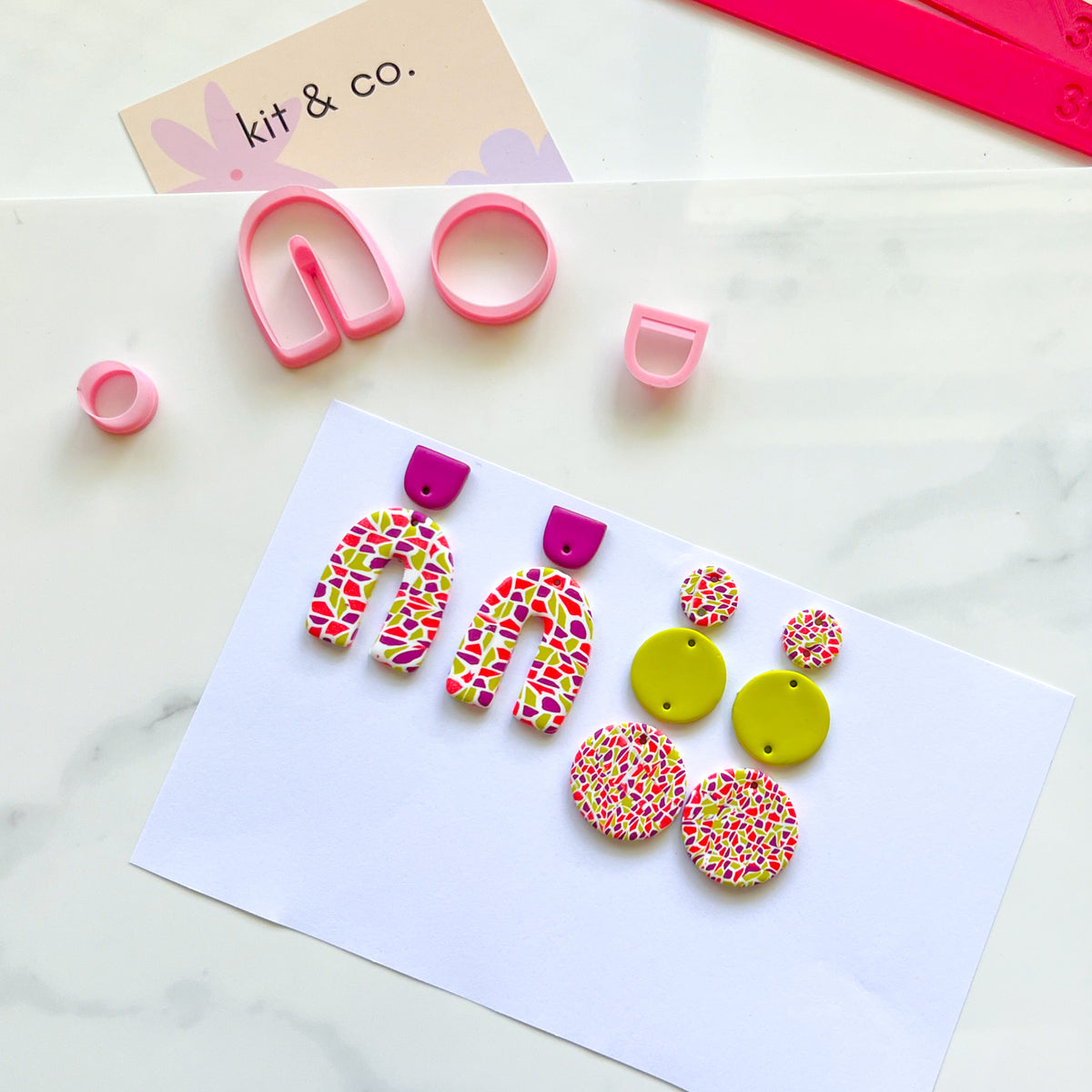 Beginners Polymer Clay Earring Making - Course Only - Kit & Co.Course