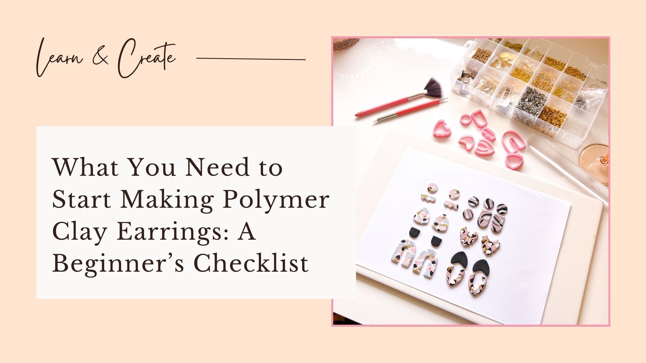 What You Need to Start Making Polymer Clay Earrings: A Beginner’s Checklist