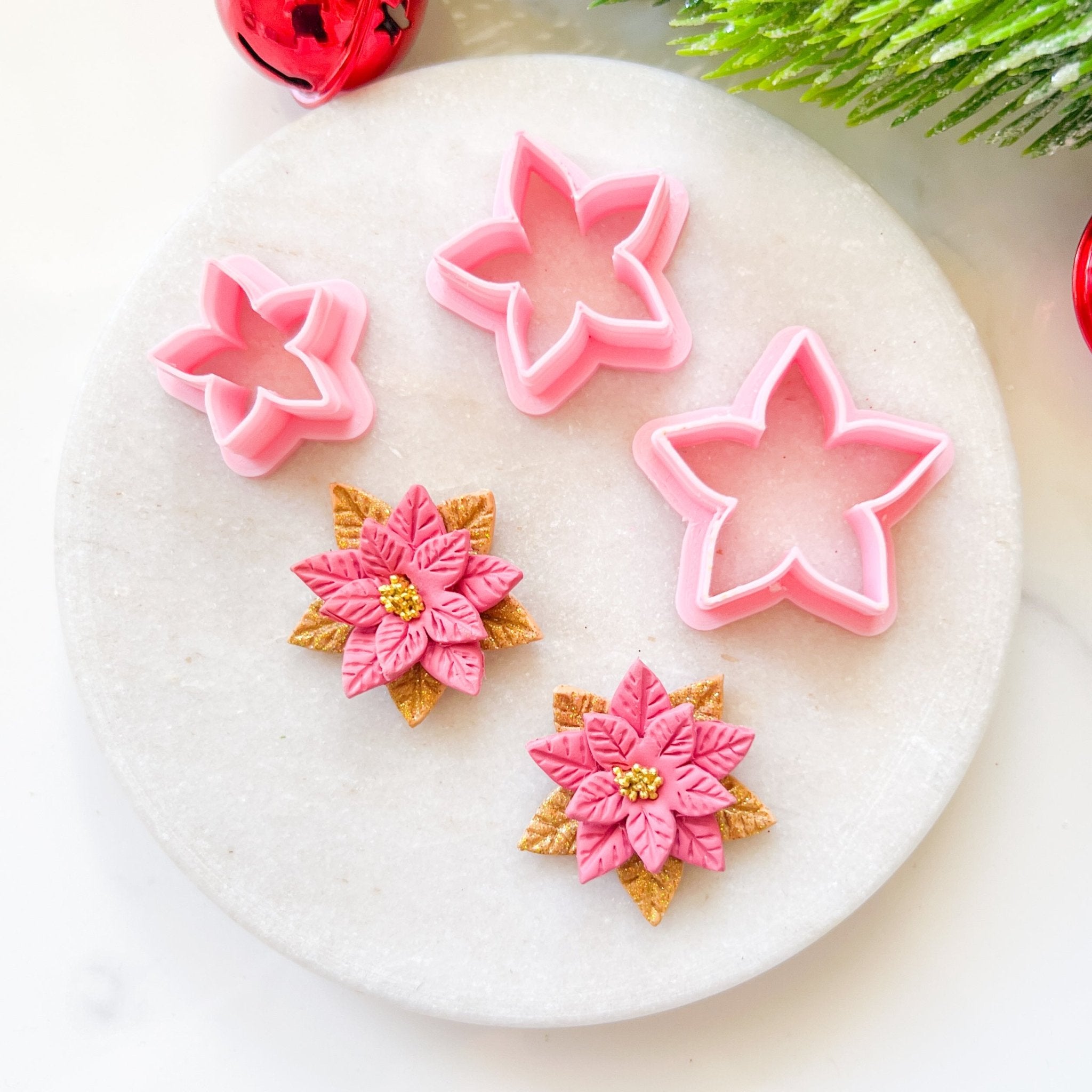 "Poinsettia" Cutter Set (3pc) - Kit & Co.Cutter