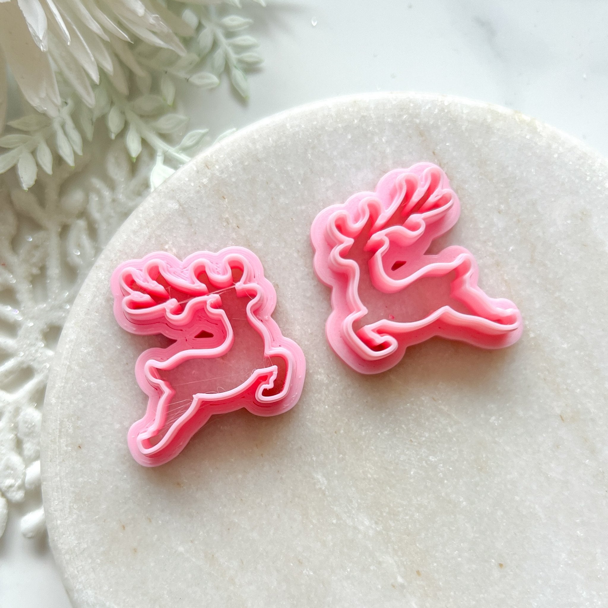 "Leaping Reindeer" Mirror Set (2pc) - Kit & Co.Cutter