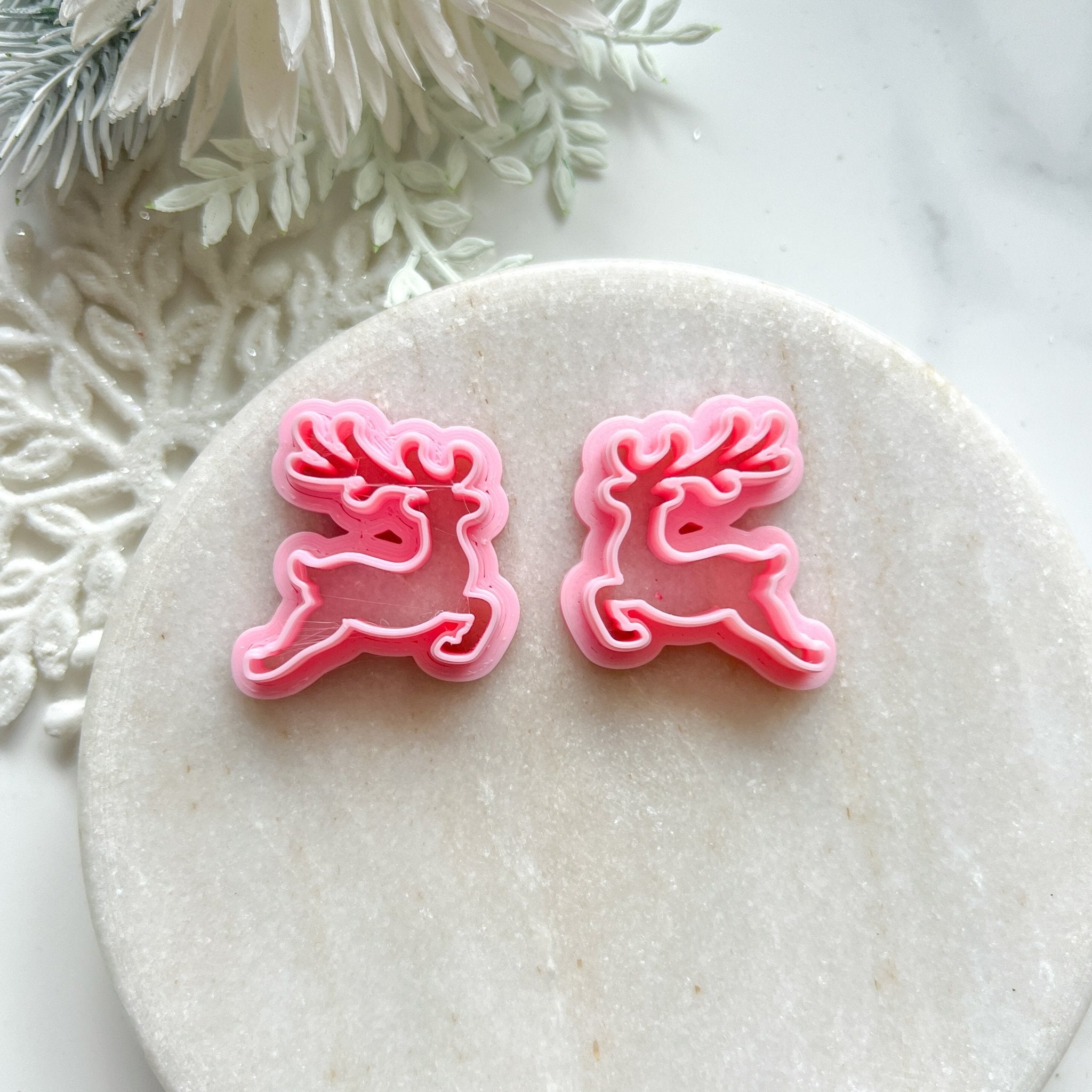 "Leaping Reindeer" Mirror Set (2pc) - Kit & Co.Cutter