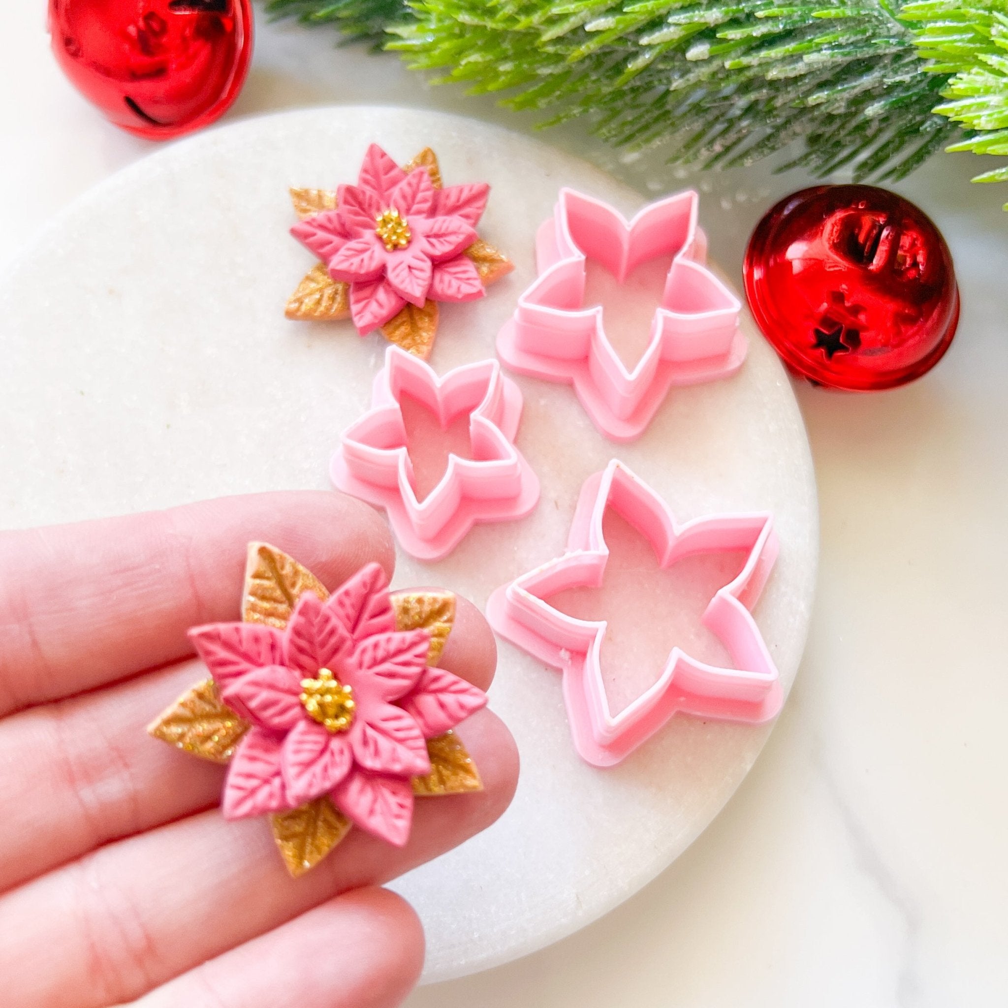 "Poinsettia" Cutter Set (3pc) - Kit & Co.Cutter