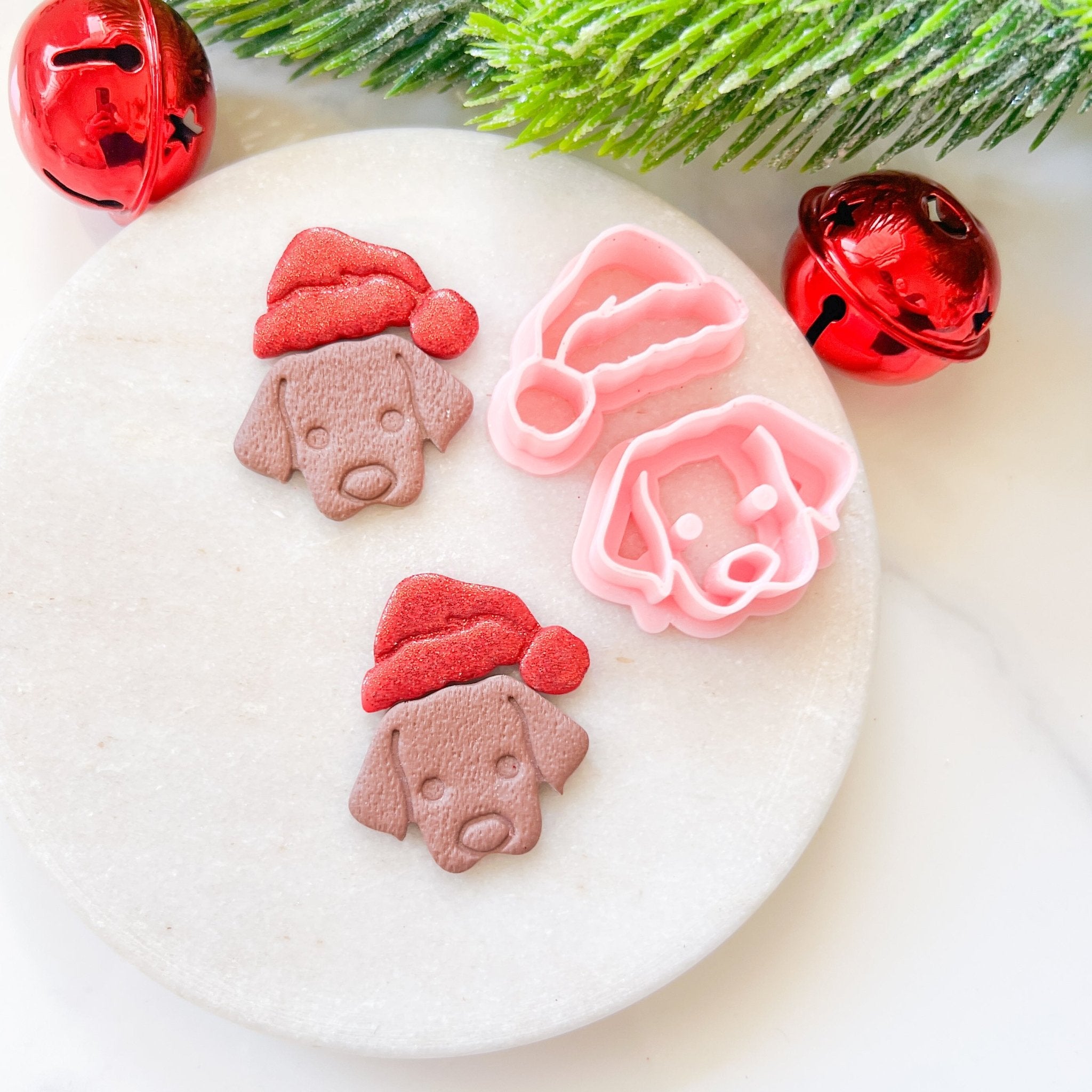 "Christmas Pup" Clay Cutter Set (2pc) - Kit & Co.Cutter