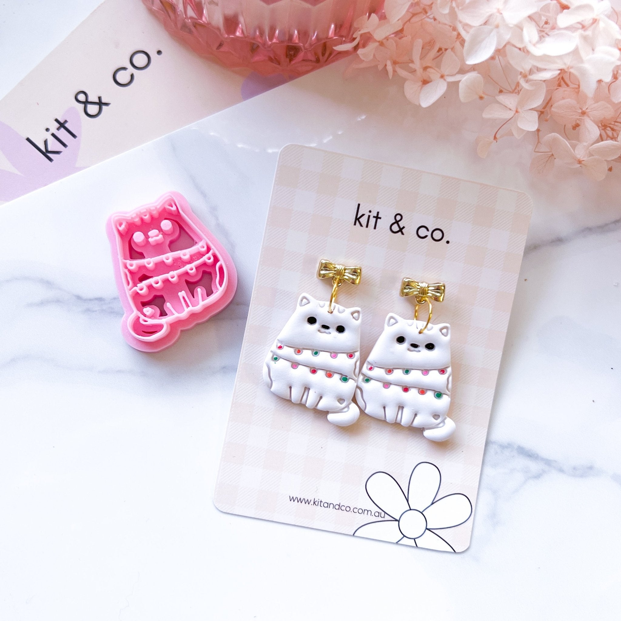 "Christmas Kitty" Clay Cutter - Kit & Co.Cutter