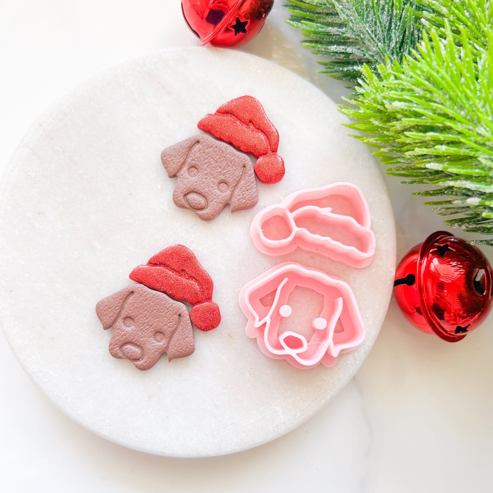 "Christmas Pup" Clay Cutter Set (2pc) - Kit & Co.Cutter