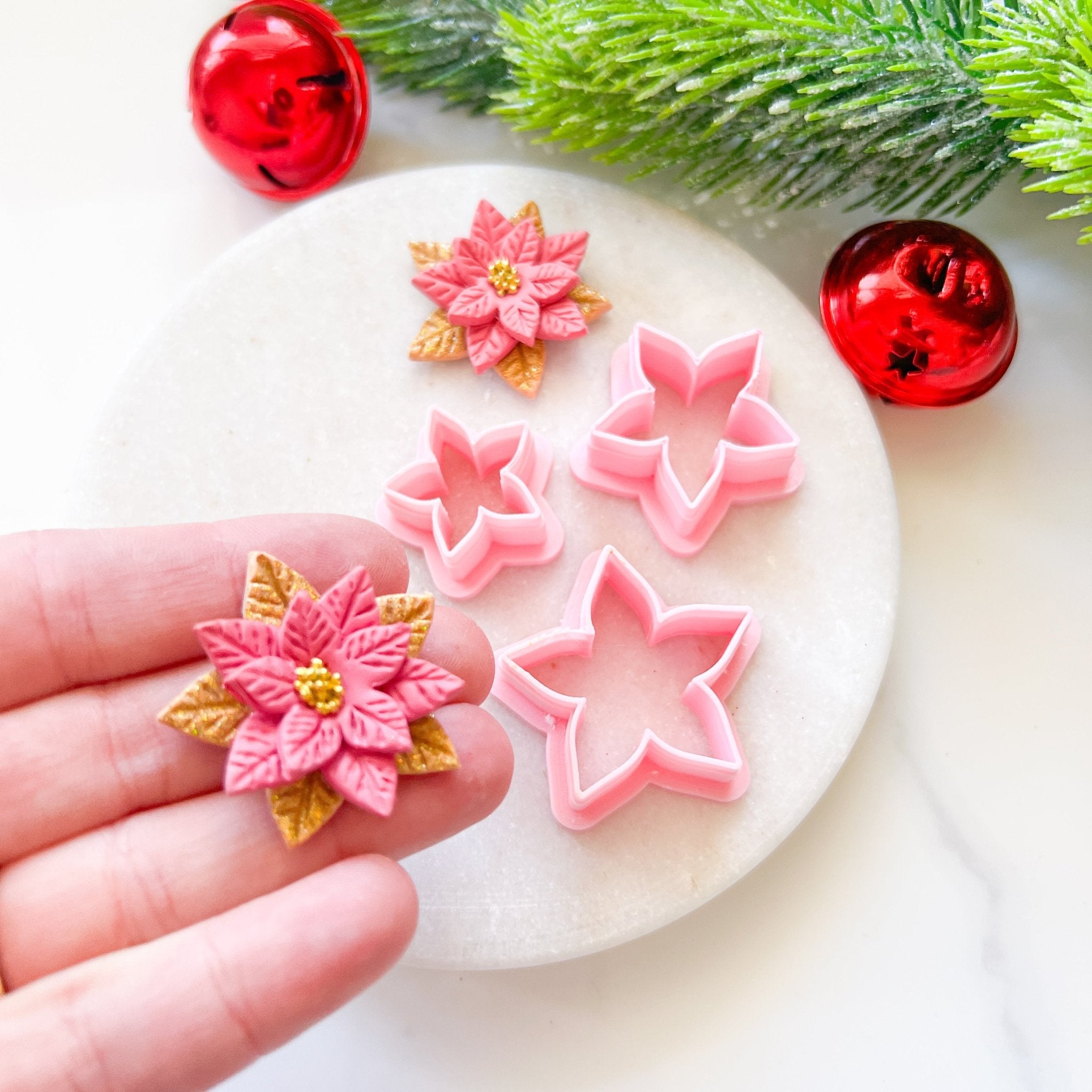 "Poinsettia" Cutter Set (3pc) - Kit & Co.Cutter