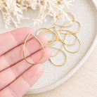 Large Teardrop Connector (20 pcs) Choose Colour - Kit & Co.Jewelry FindingsGold