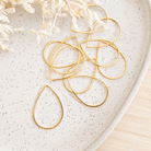 Large Teardrop Connector (20 pcs) Choose Colour - Kit & Co.Jewelry FindingsGold