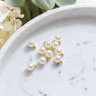 Small Round Faux Pearl Charm - 8mm - Kit & Co.Jewelry Findings