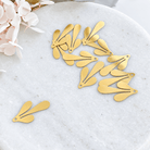 "Three Petal" Charm (10pcs) - Kit & Co.Jewelry Findings