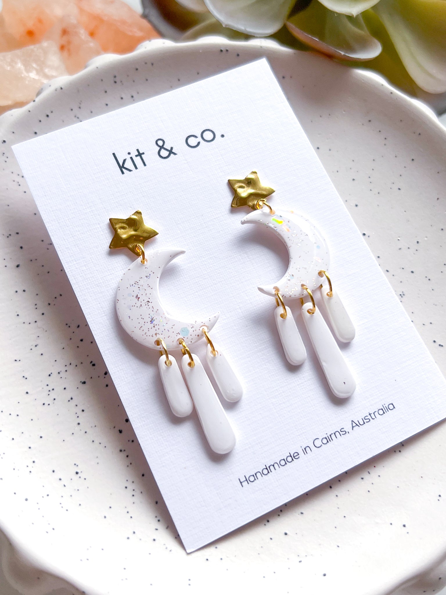 "Textured Star" - Earring Posts (10 pcs) - Kit & Co.Jewelry Findings