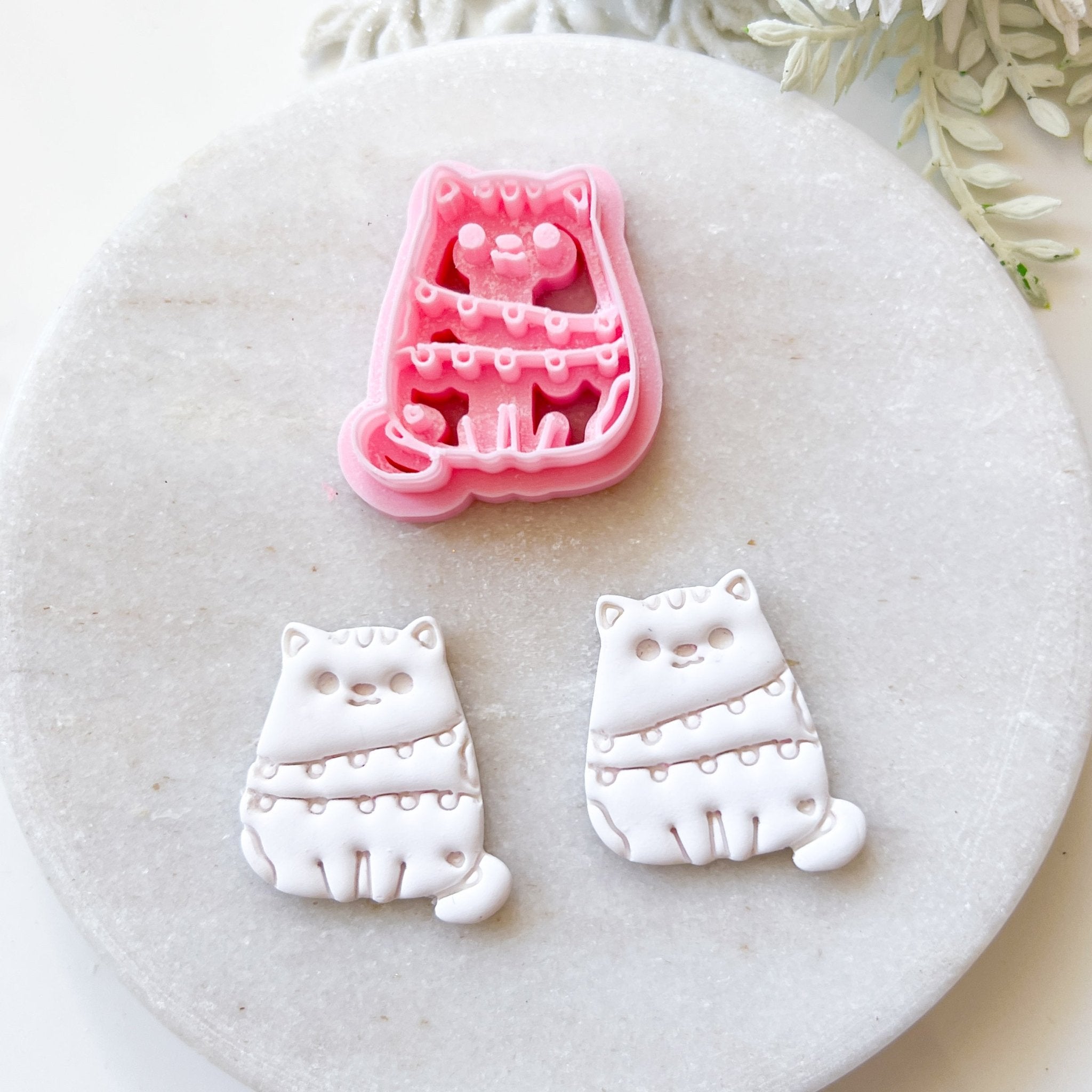 "Christmas Kitty" Clay Cutter - Kit & Co.Cutter