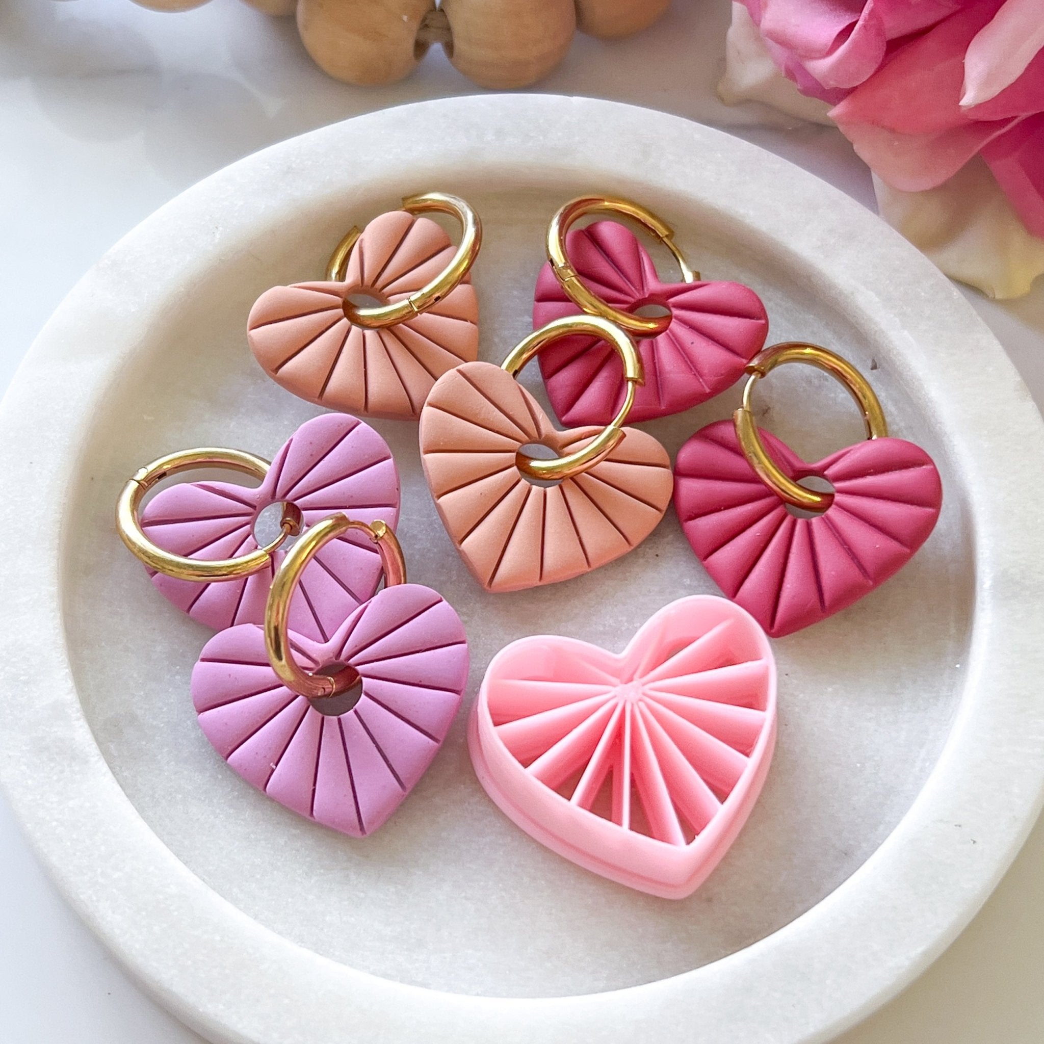 "Sunray Heart" Clay Cutter NEW! - Kit & Co.Cutter