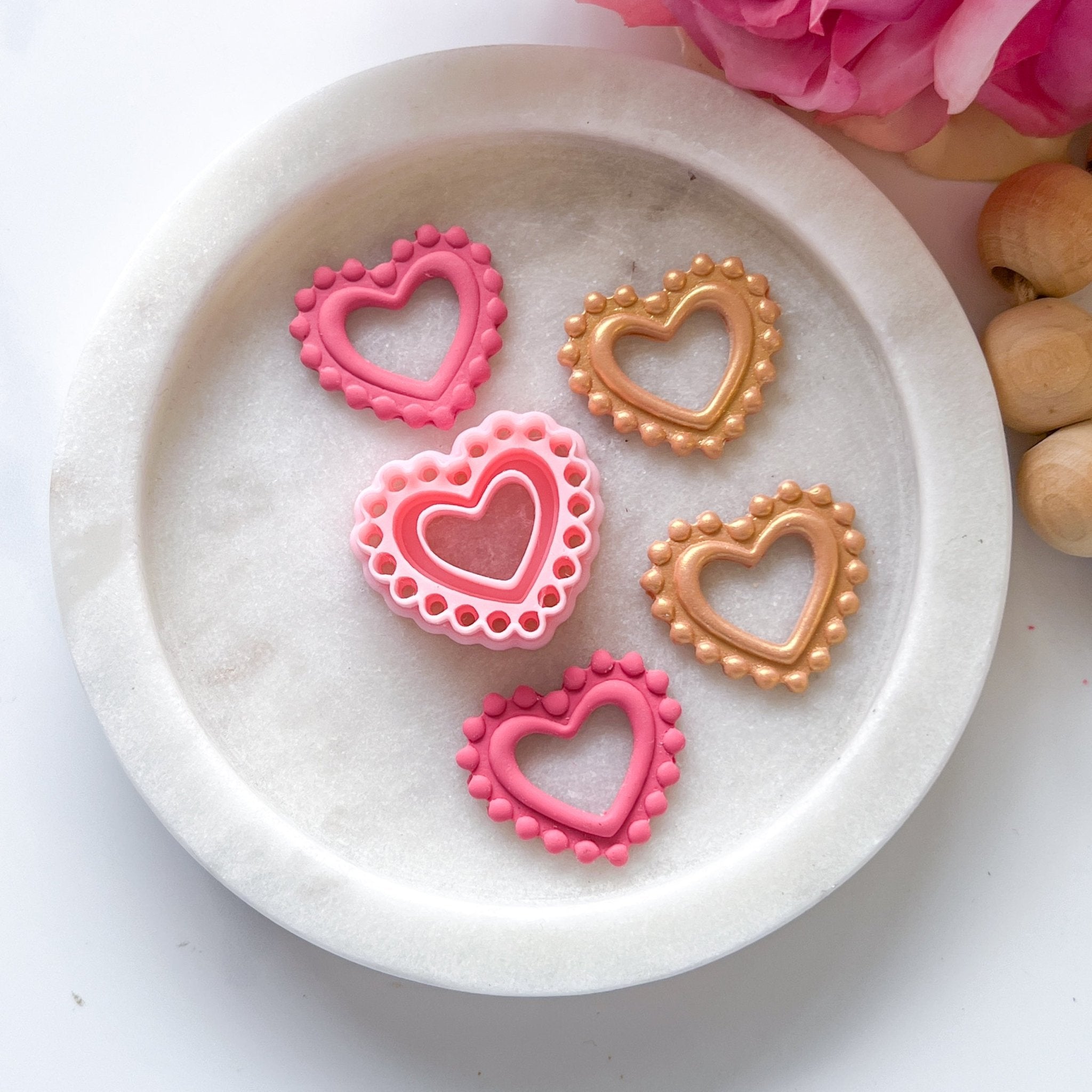 “Beaded Heart" Clay Cutter NEW! - Kit & Co.Cutter
