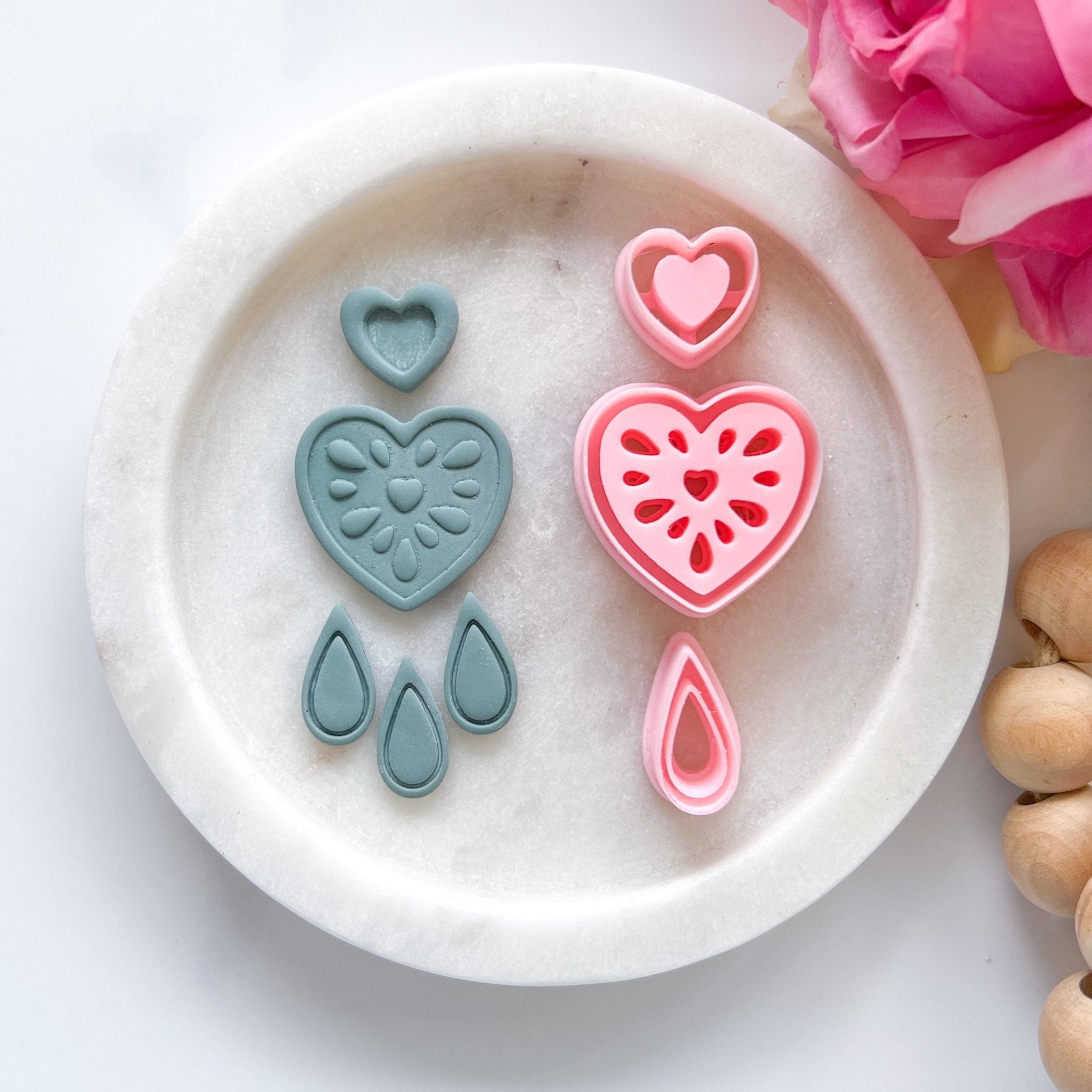 "Sweet Devotion" Clay Cutter Set (3 pc) - Kit & Co.Cutter