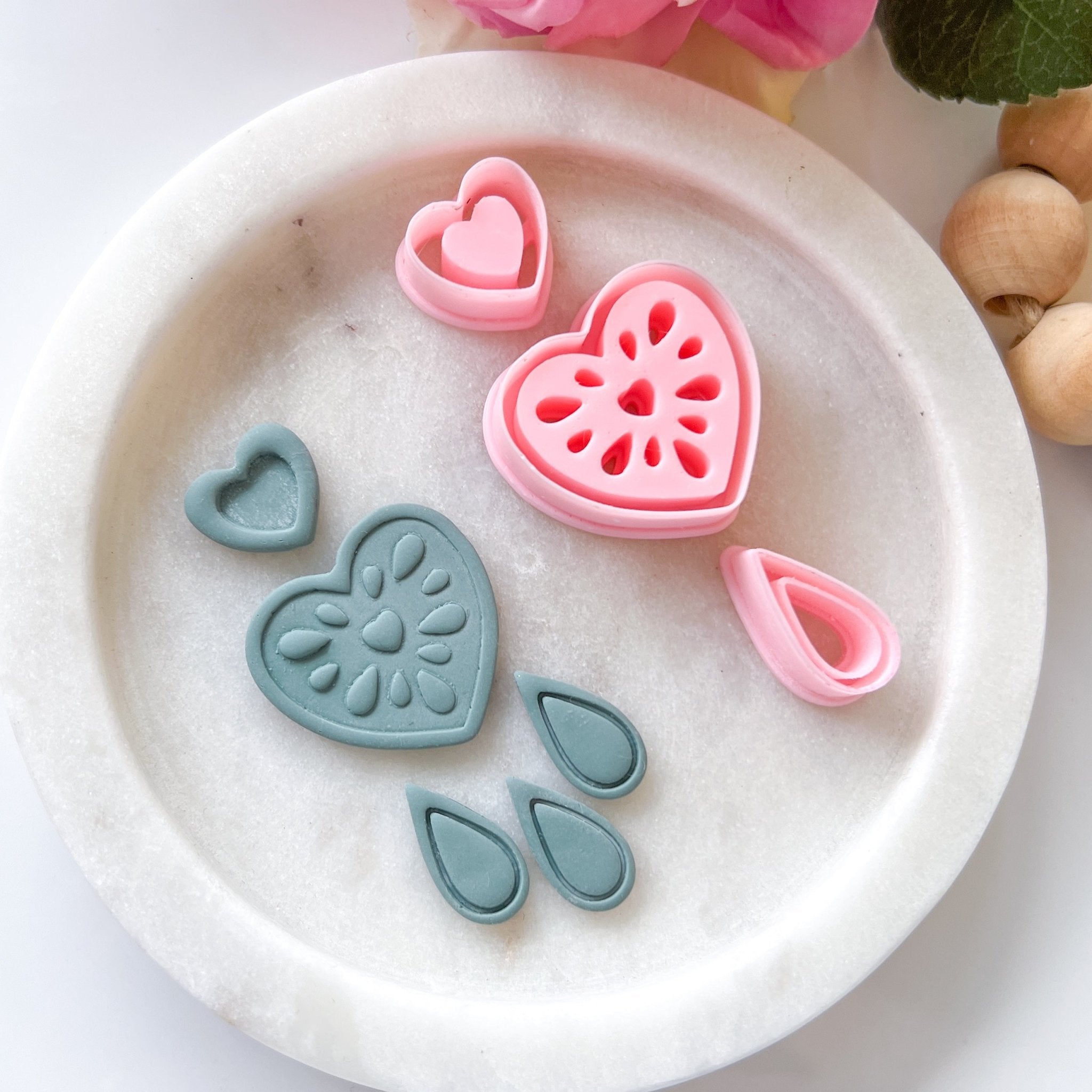 "Sweet Devotion" Clay Cutter Set (3 pc) - Kit & Co.Cutter