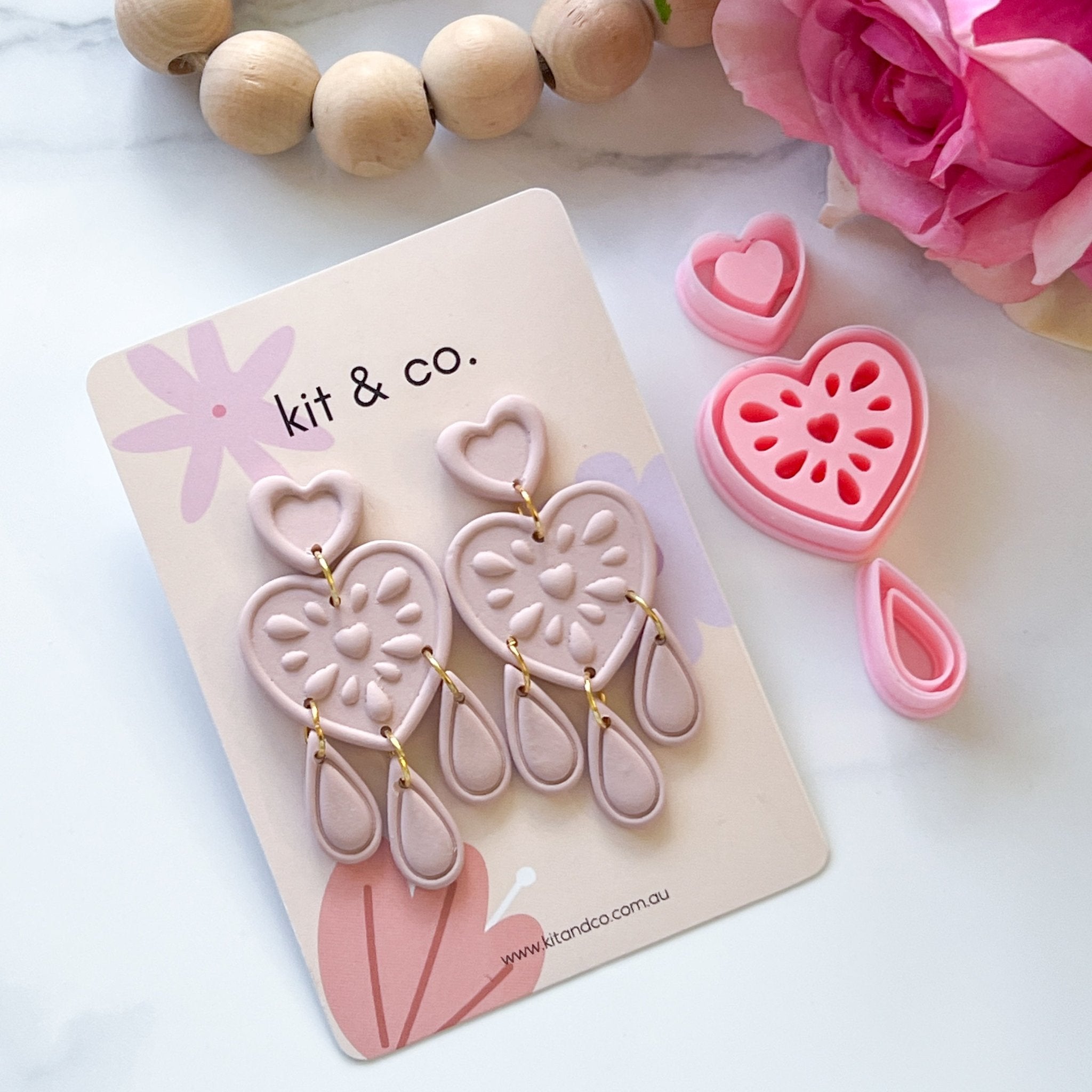 "Sweet Devotion" Clay Cutter Set (3 pc) - Kit & Co.Cutter