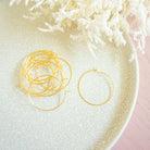 kitandco.com.au 30mm Gold Hoop Earrings - Surgical Stainless Steel 20pcs (NEW)