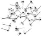 kitandco.com.au 5mm Ball Post- Silver - 50 pcs