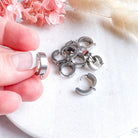 kitandco.com.au Cat Supplies Stainless Steel Huggie Hoops - 10pcs Silver