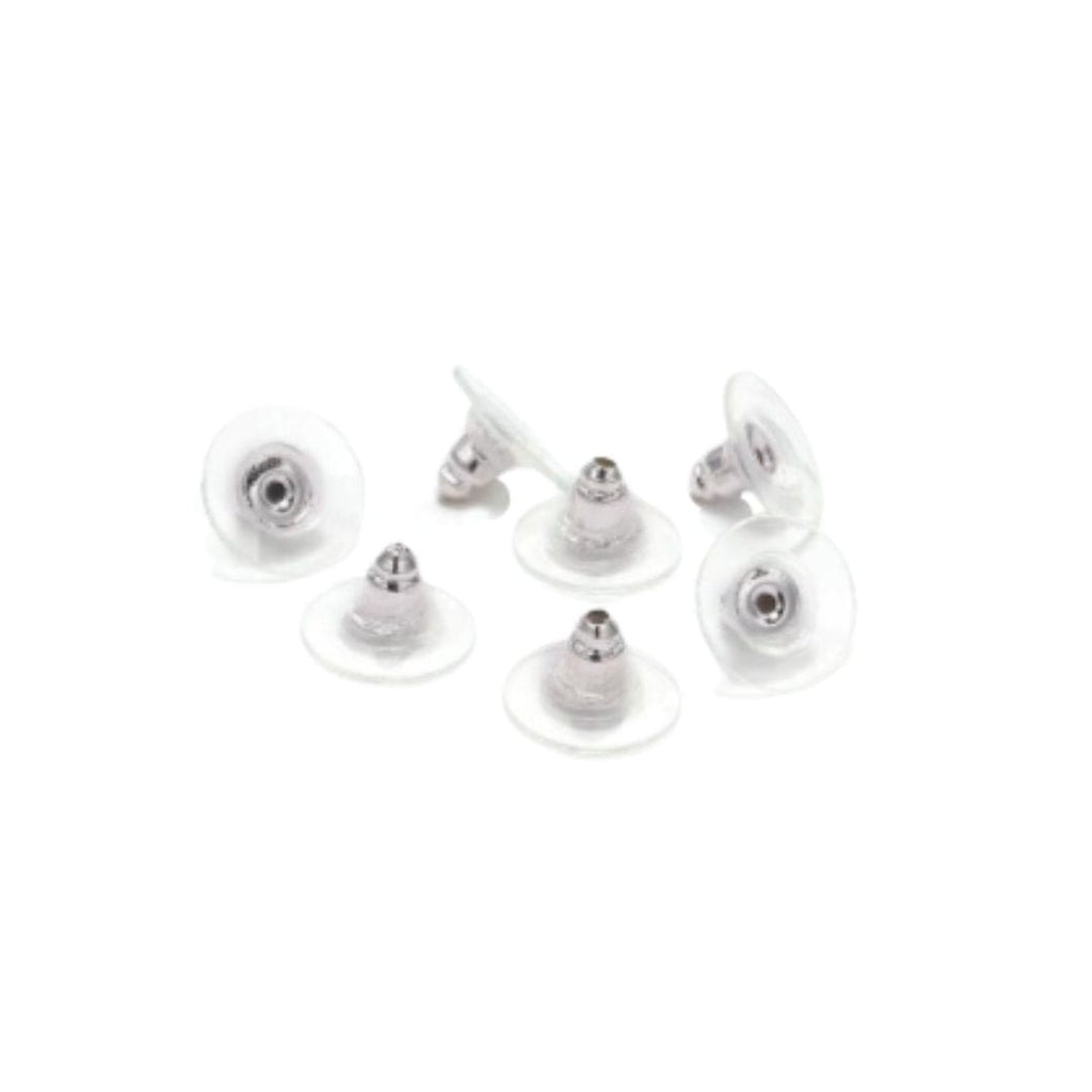 kitandco.com.au Comfort Earring Backs - 100 pcs Silver