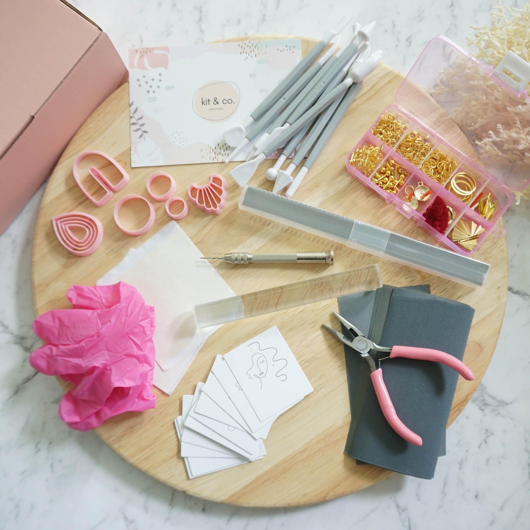 kitandco.com.au Course Beginners Polymer Clay Kit & Course