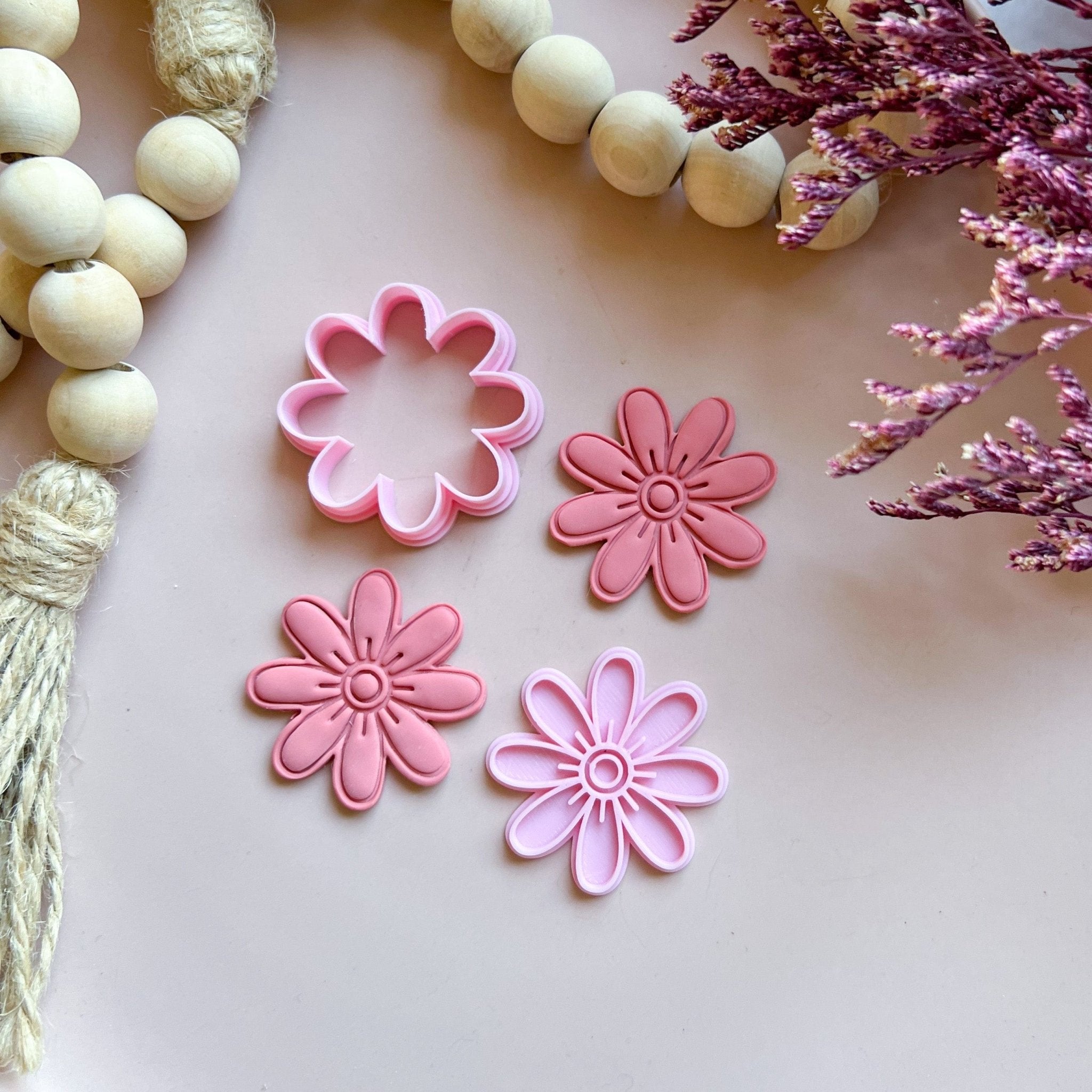 "Aster" - Clay Cutter & Stamp - Kit & Co.Cutter