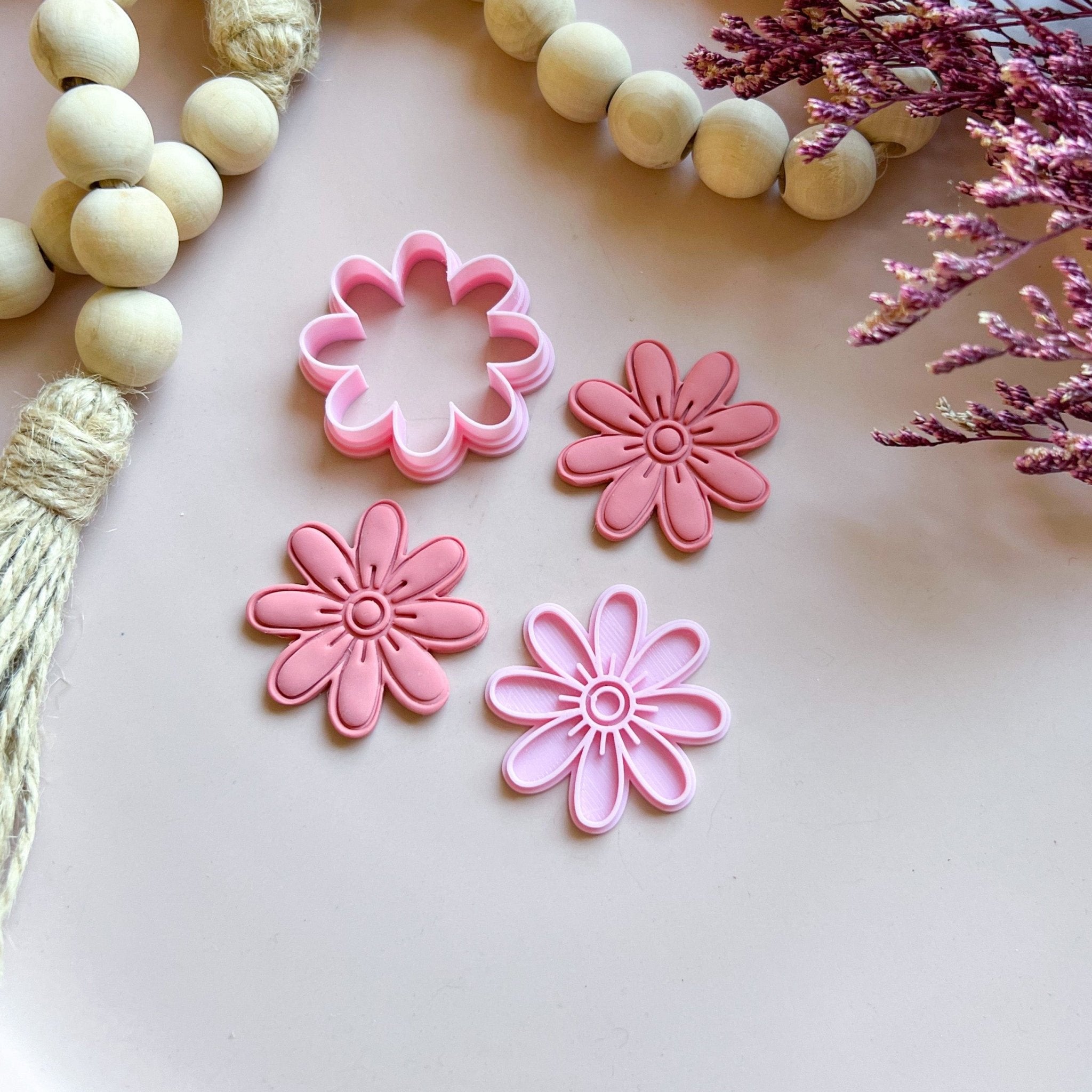"Aster" - Clay Cutter & Stamp - Kit & Co.Cutter
