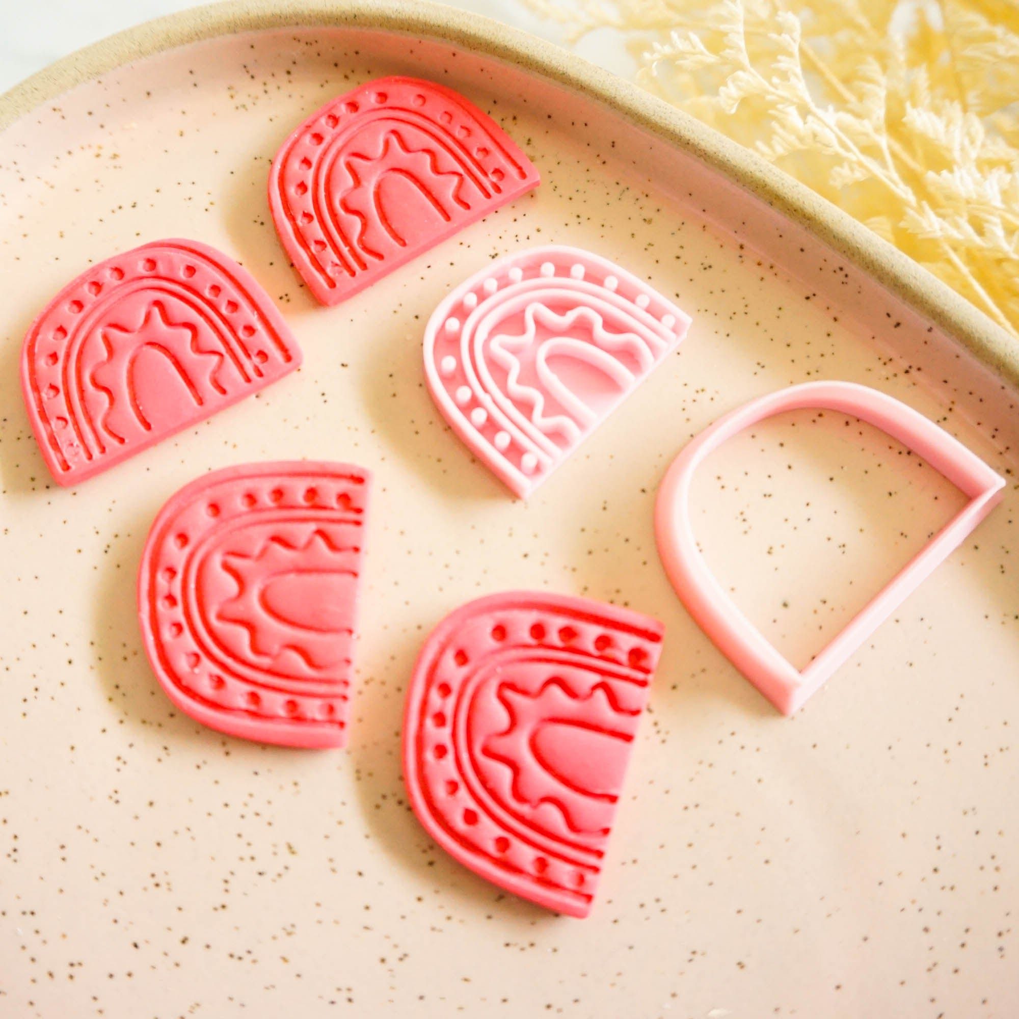 kitandco.com.au Cutter "Boho Rainbow" - Clay Cutter & Stamp