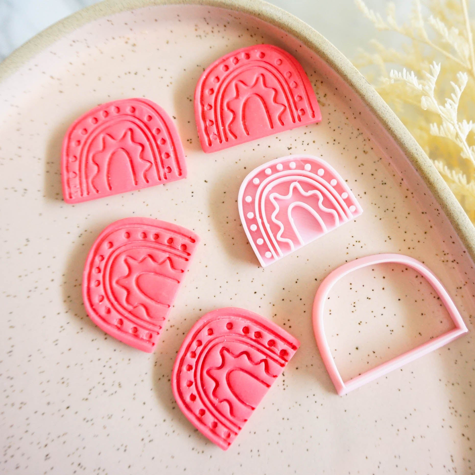 kitandco.com.au Cutter "Boho Rainbow" - Clay Cutter & Stamp