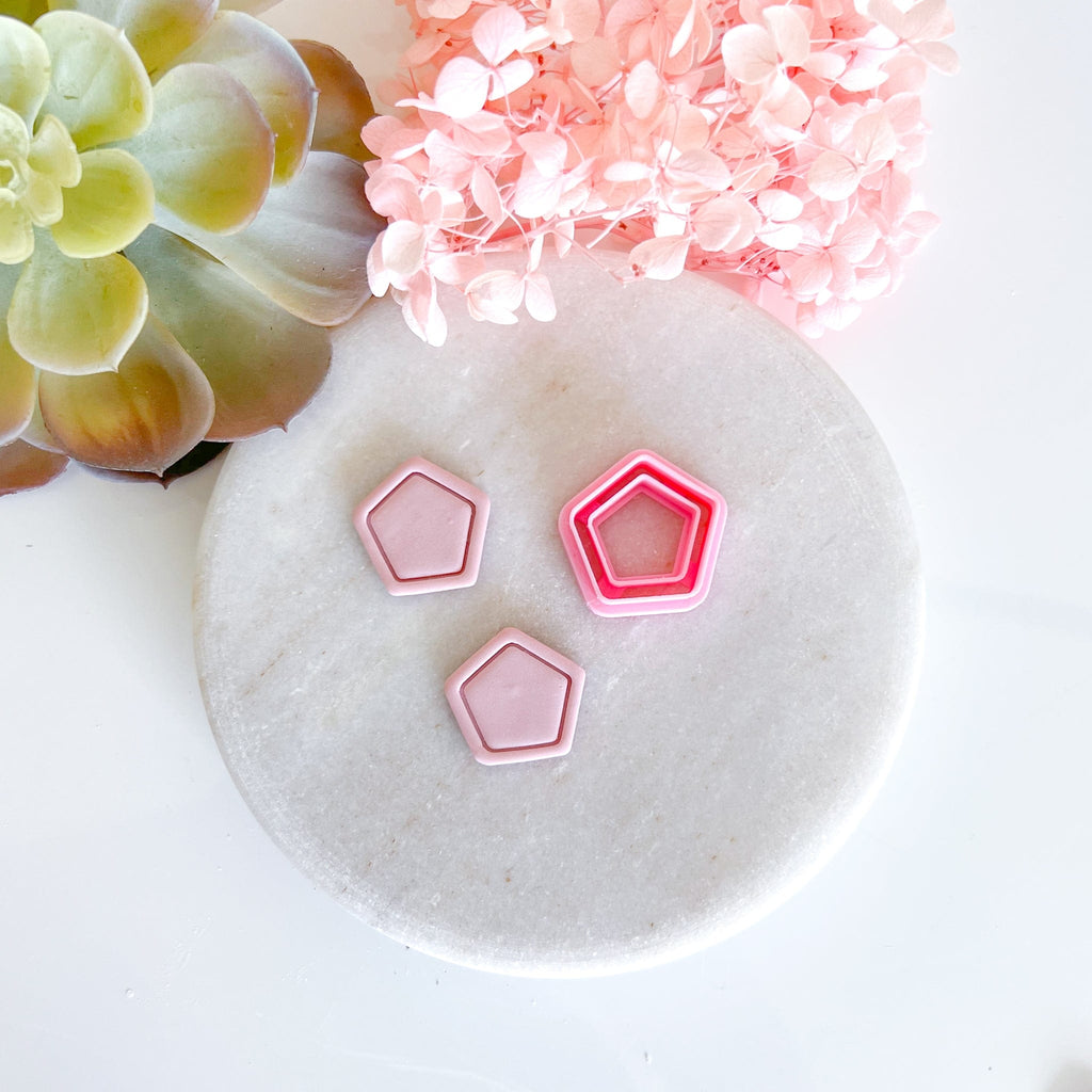 kitandco.com.au Cutter Bordered Hexagon - Clay Cutter