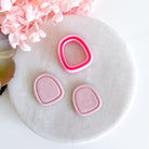 kitandco.com.au Cutter Bordered Soft Trapezoid - Clay Cutter