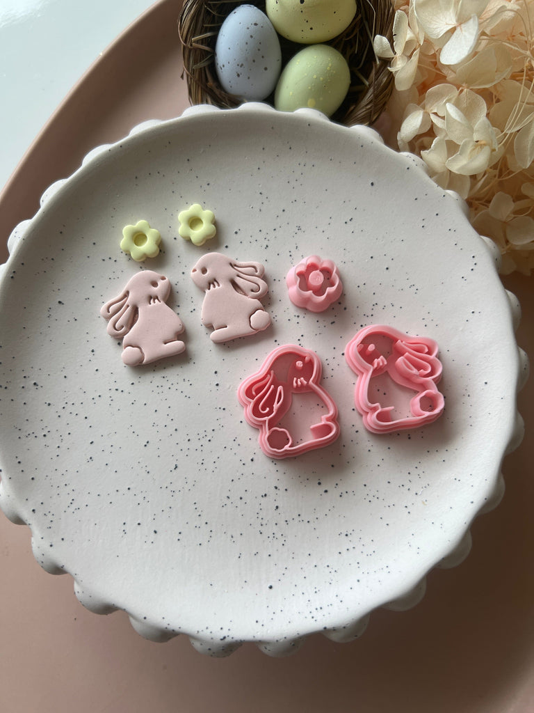 kitandco.com.au Cutter Bunny & Flower Set (3 pcs)