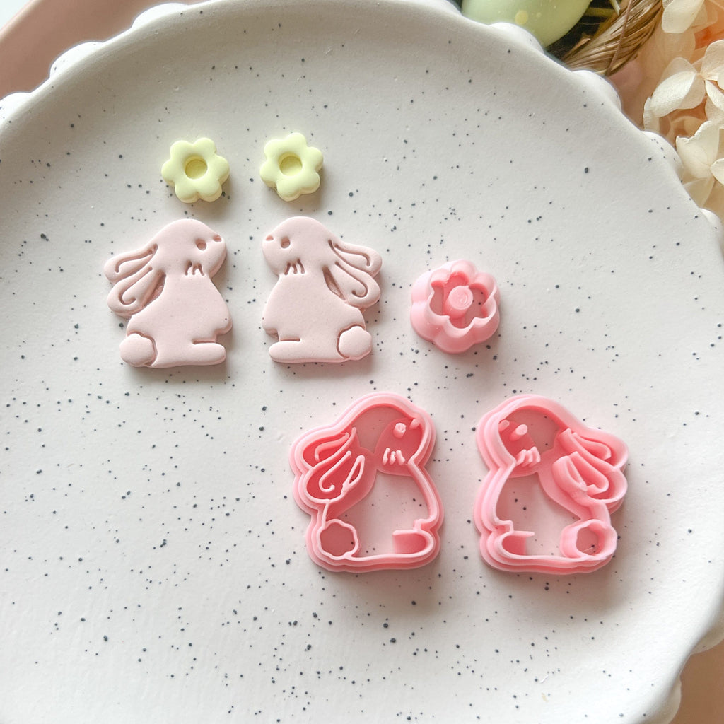 kitandco.com.au Cutter Bunny & Flower Set (3 pcs)