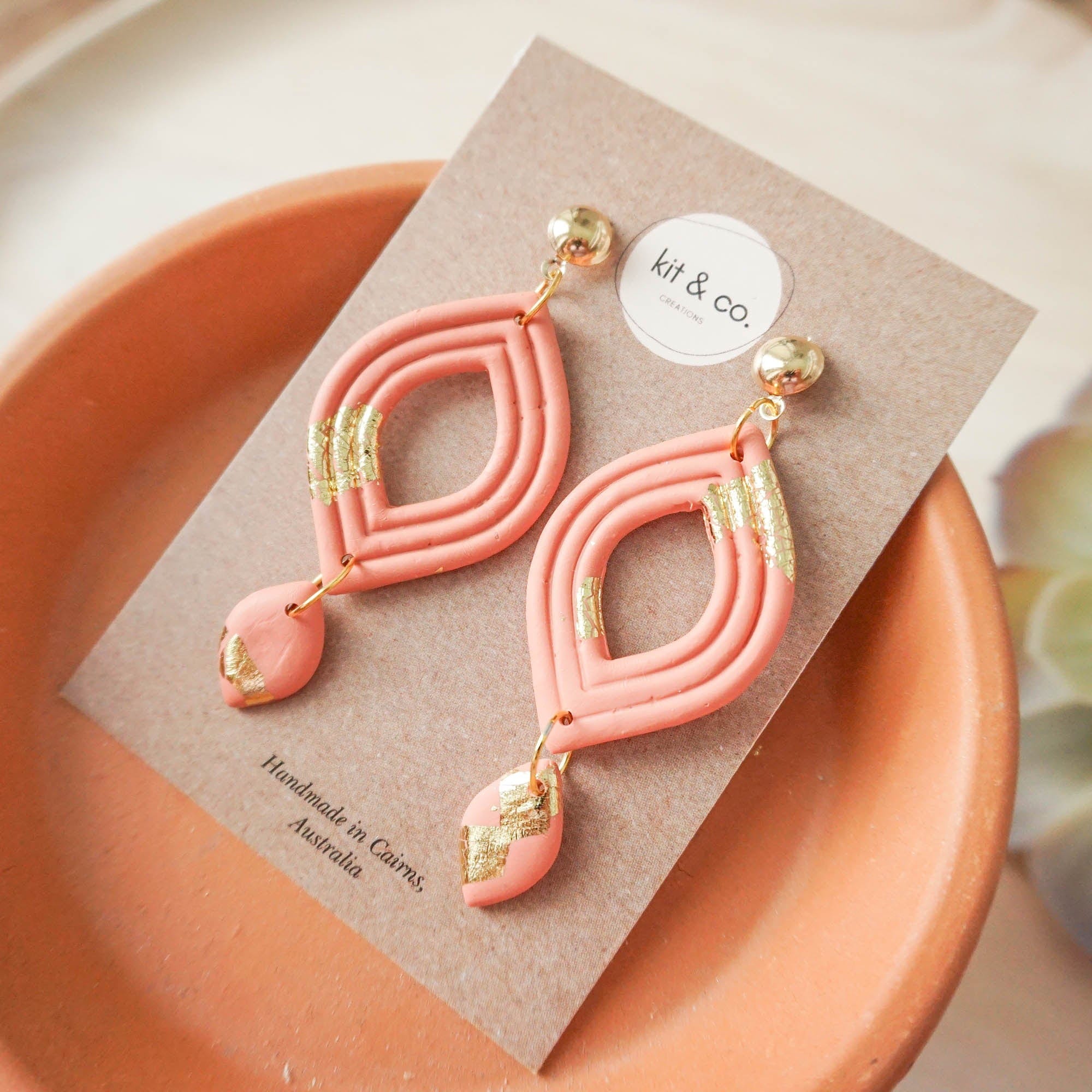 kitandco.com.au Cutter "Carrie" Imprint Dangle with Donut